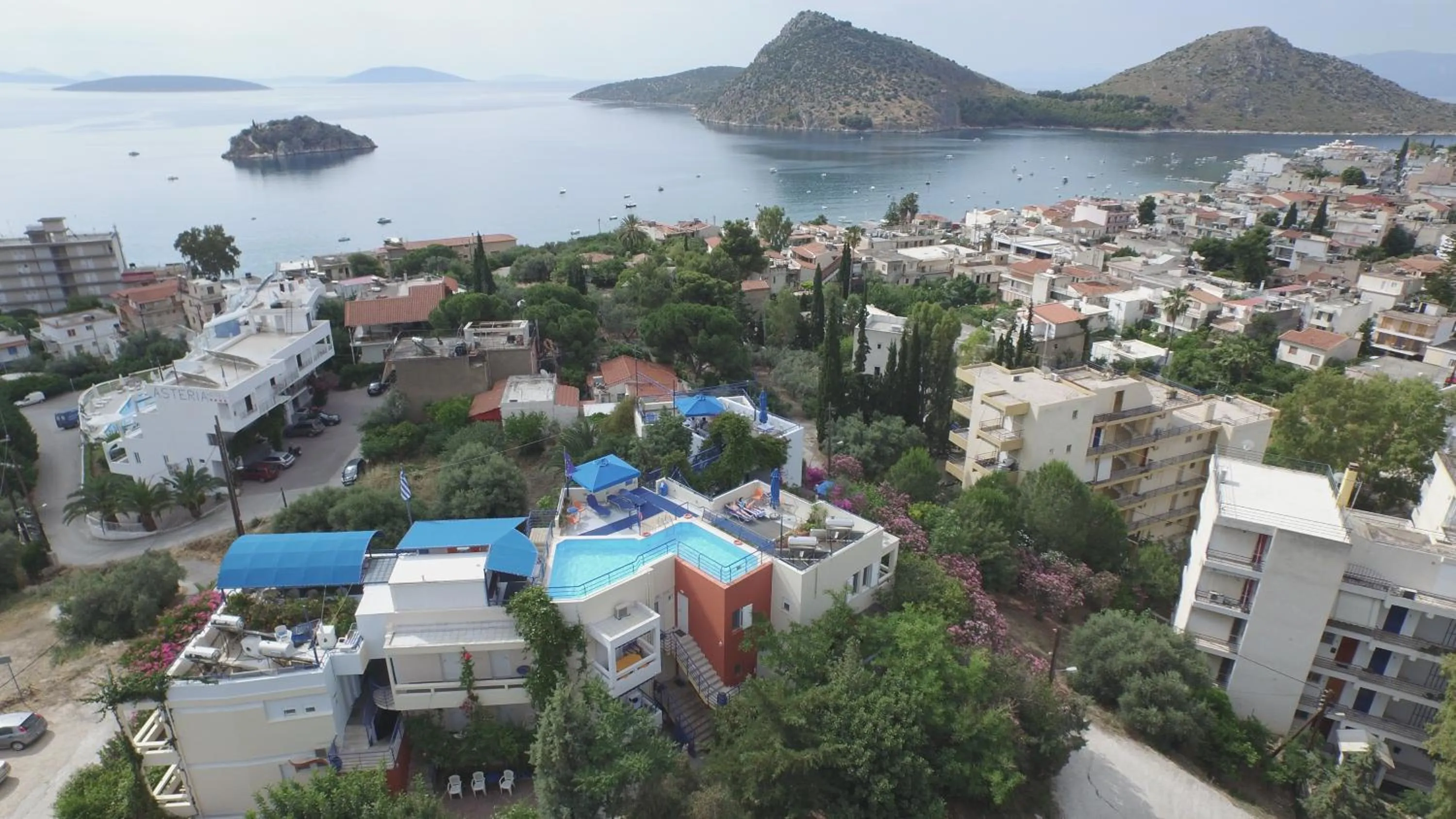 Bird's eye view in Heliotopos Apartments