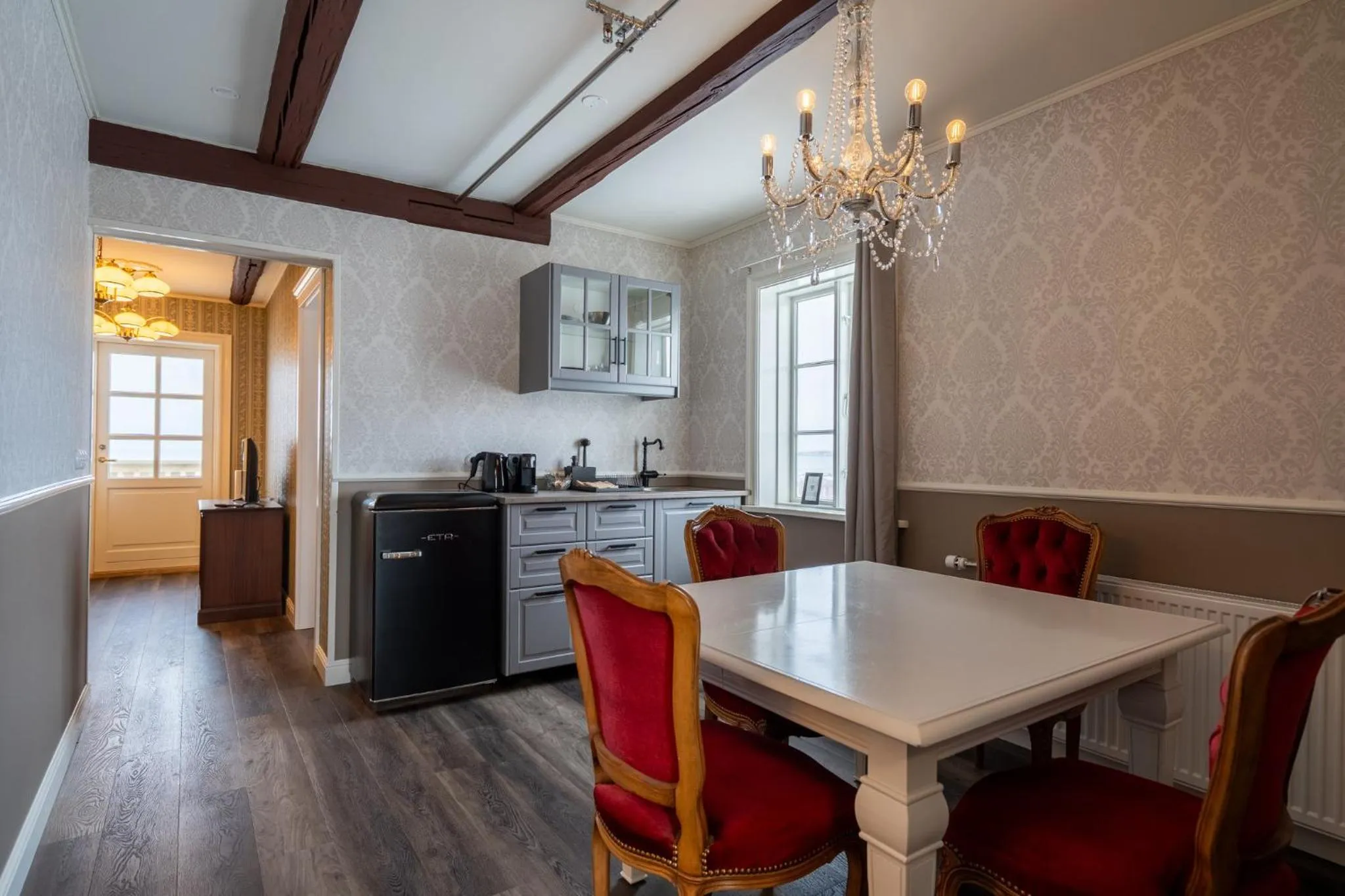 Kitchen or kitchenette in Hótel Blönduós