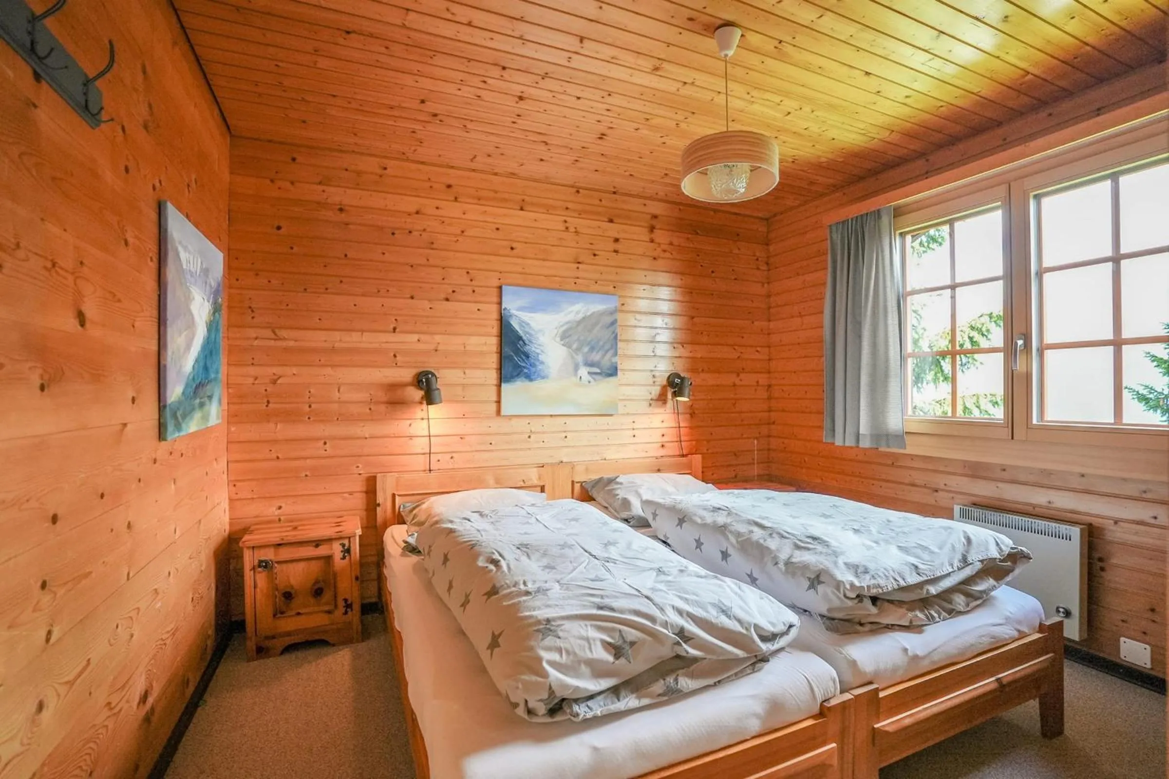 Bed in Chalet Lieke Apartment
