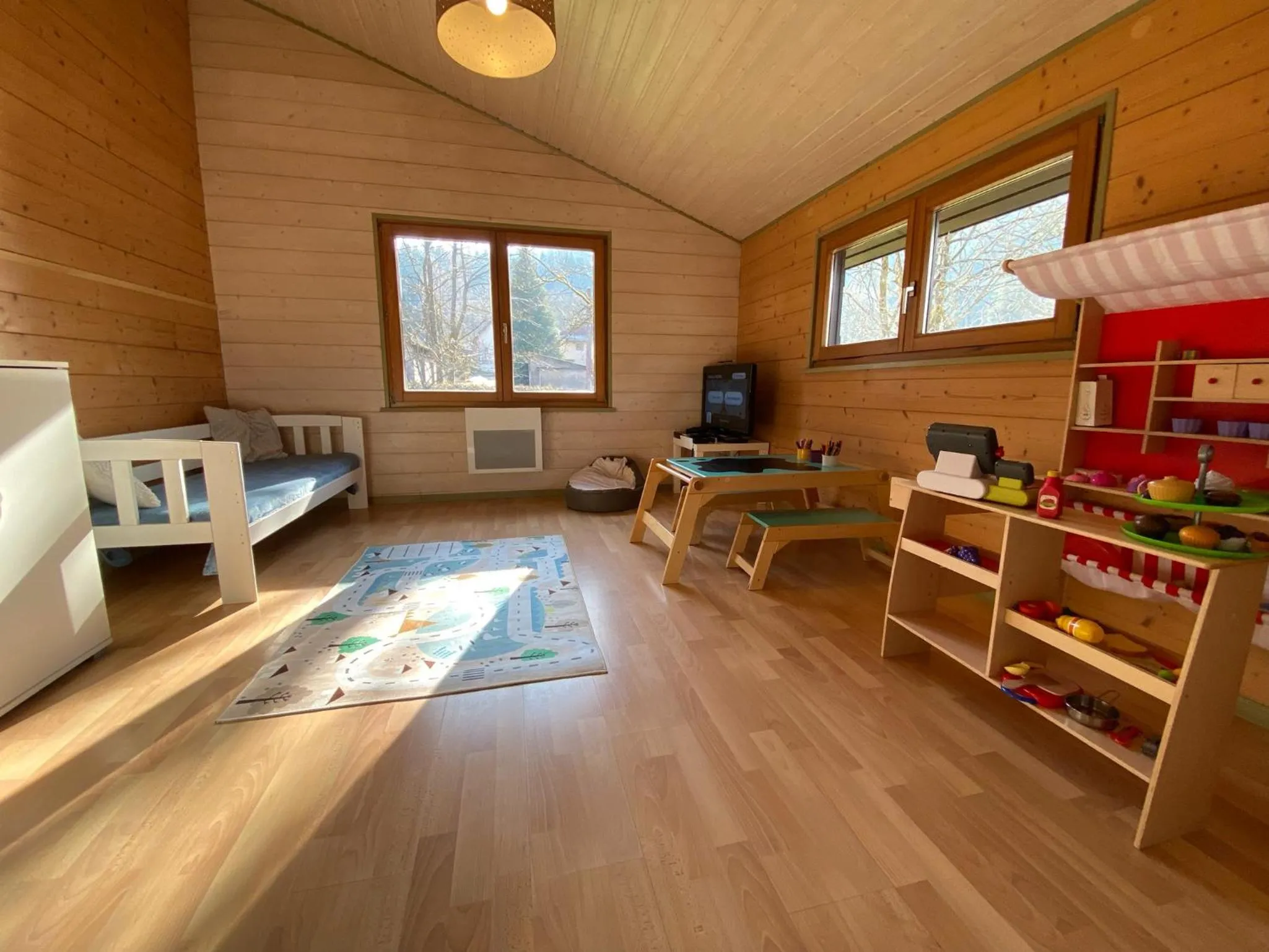 Game Room in Chalet les Bleuets 12p - babyfoot & Wii