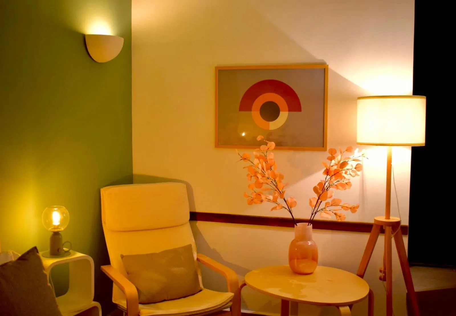 Seating area in Carmen Art Hotel