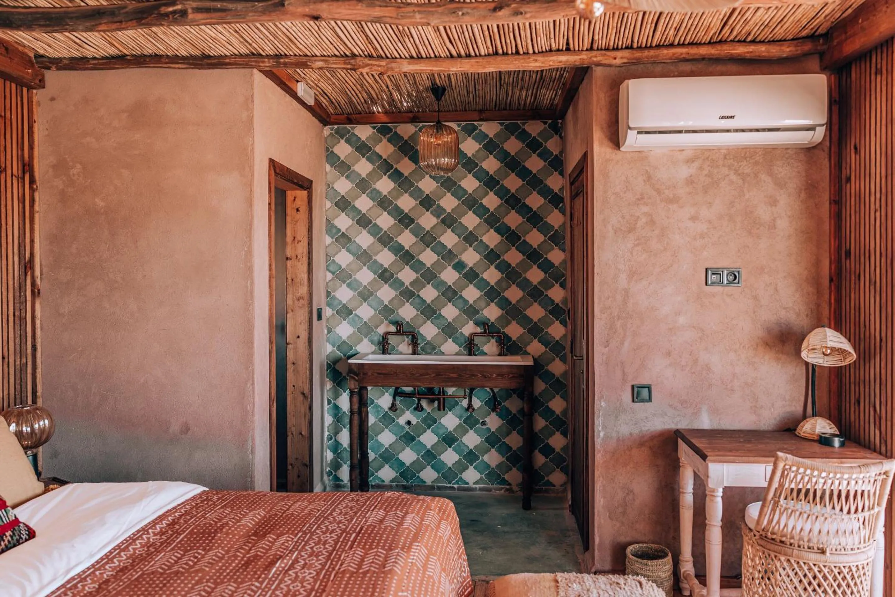 Bathroom, Bed in MIA Dakhla Resort