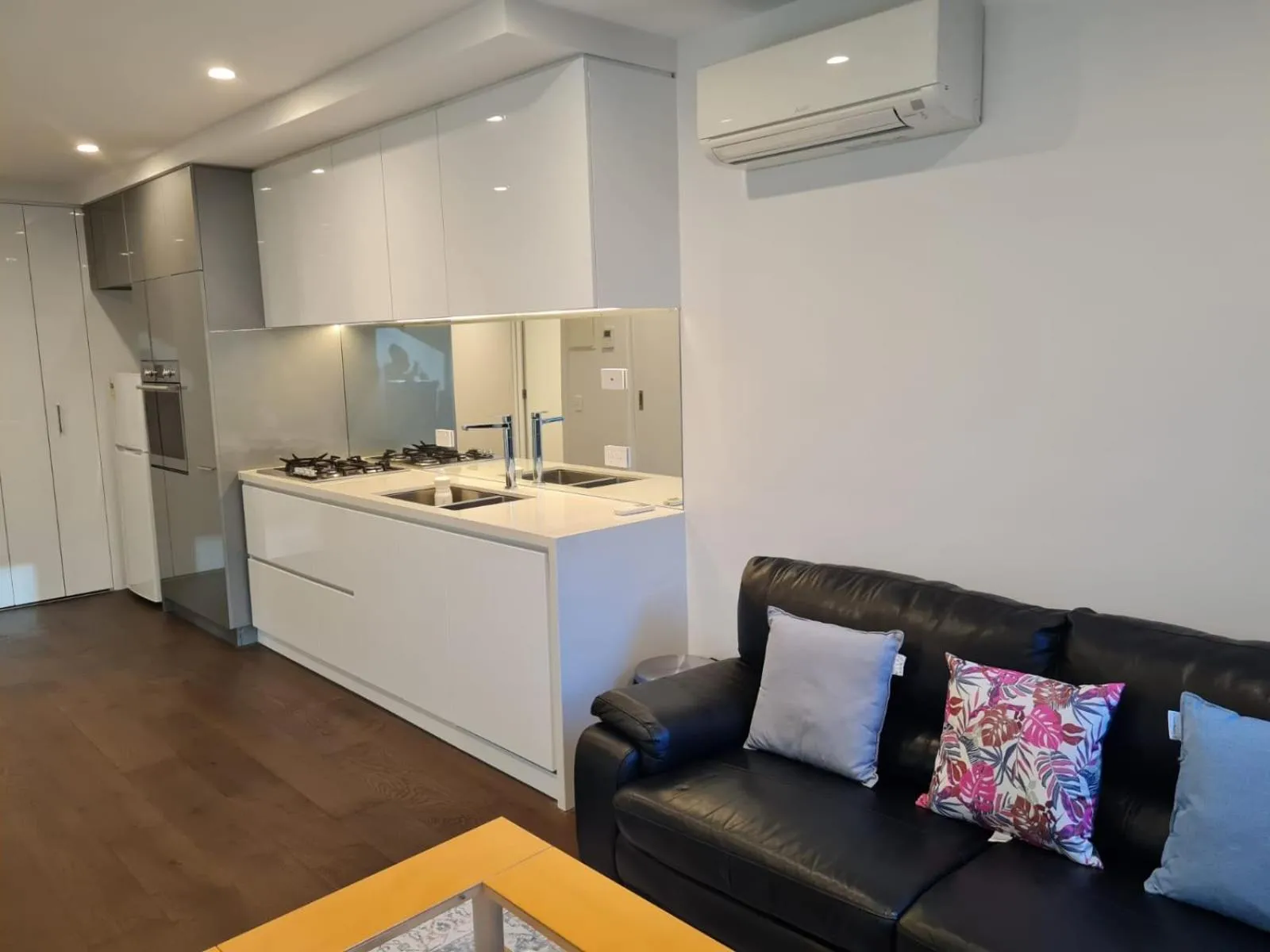Kitchen or kitchenette in Two Bedroom Apartment in North Melbourne