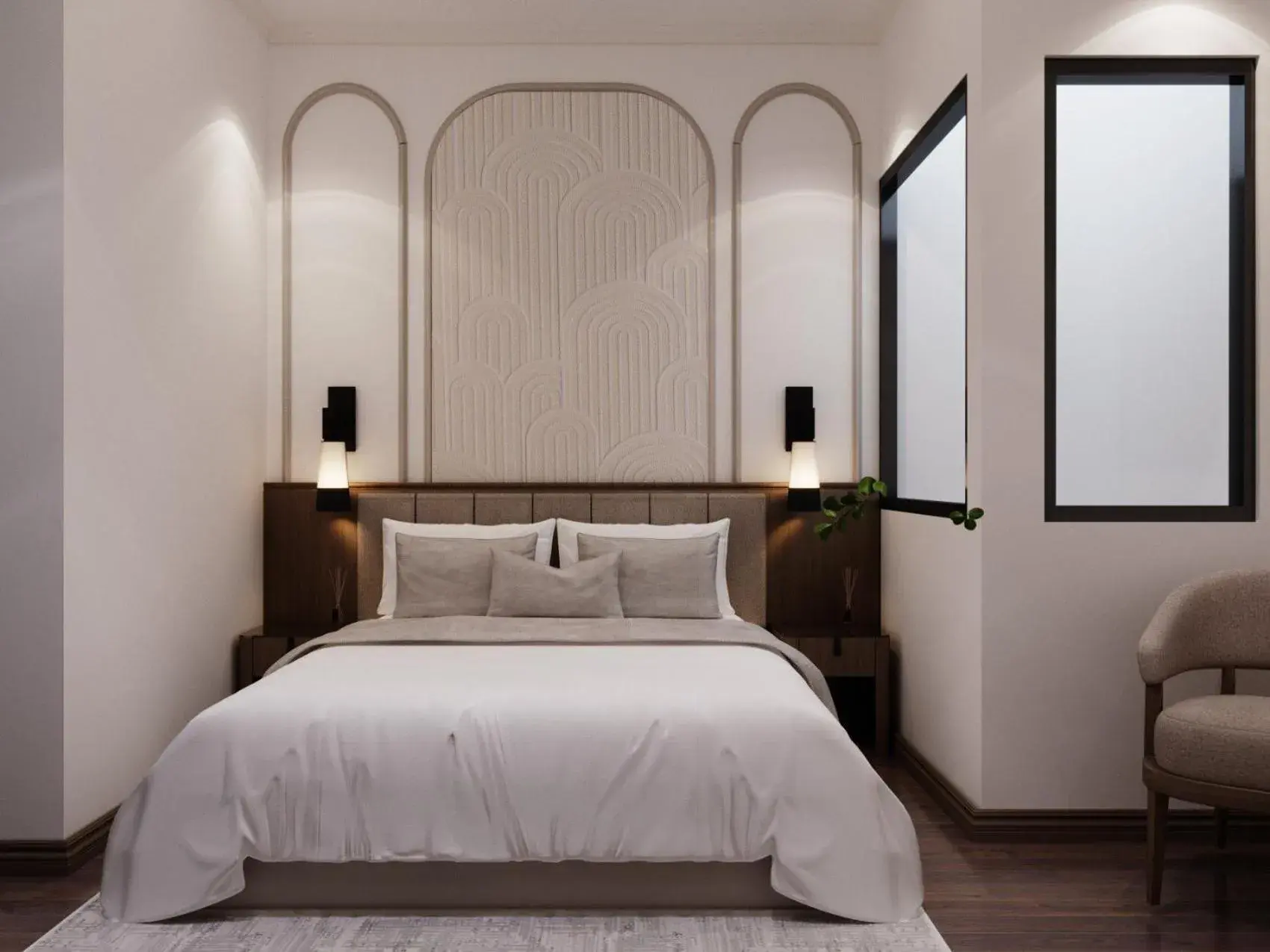 Bed in L'amant de Hanoi Hotel - khách sạn Lamant de Hà Nội Bed in L'amant de Hanoi Hotel - khách sạn Lamant de Hà Nội