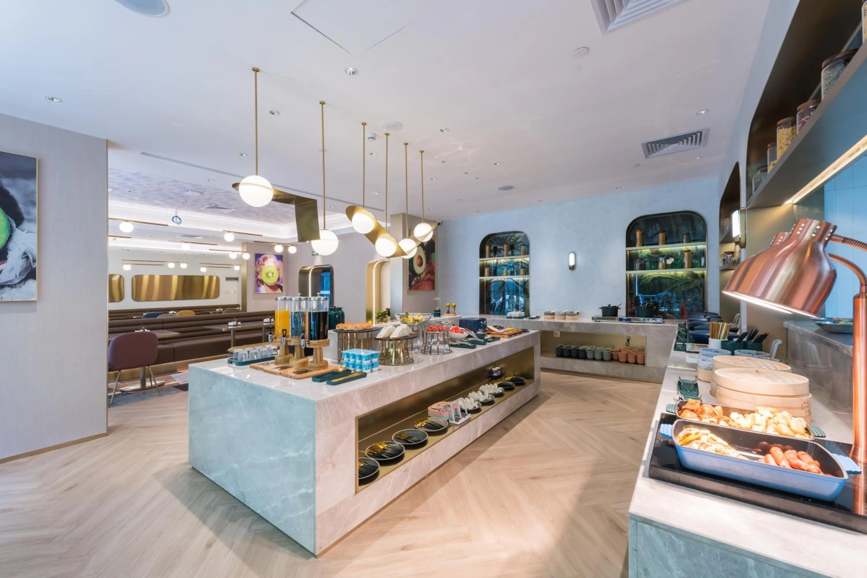 Buffet breakfast in Manxin Hotel Guangzhou Baiyun Airport Branch