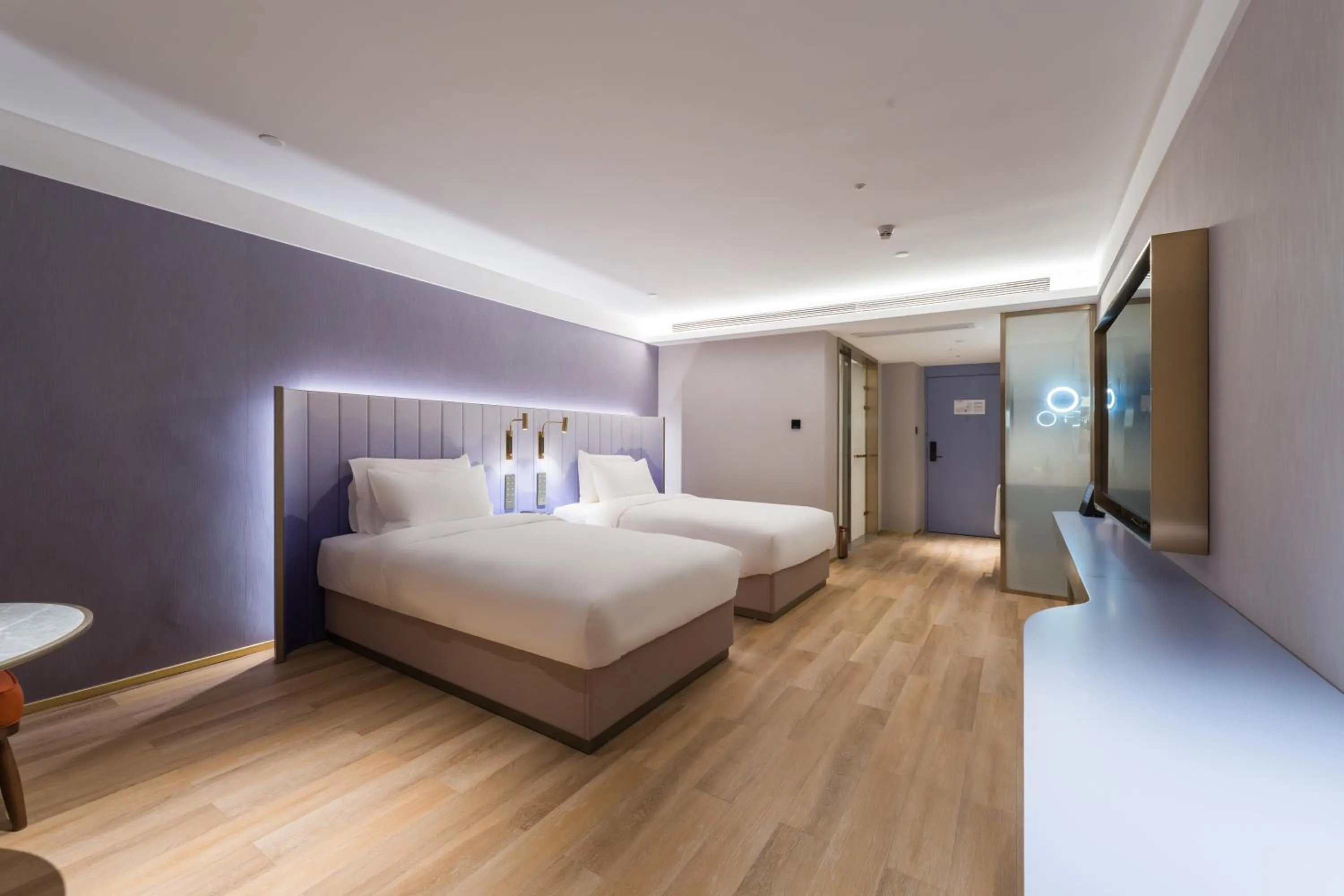 Bed in Manxin Hotel Guangzhou Baiyun Airport Branch