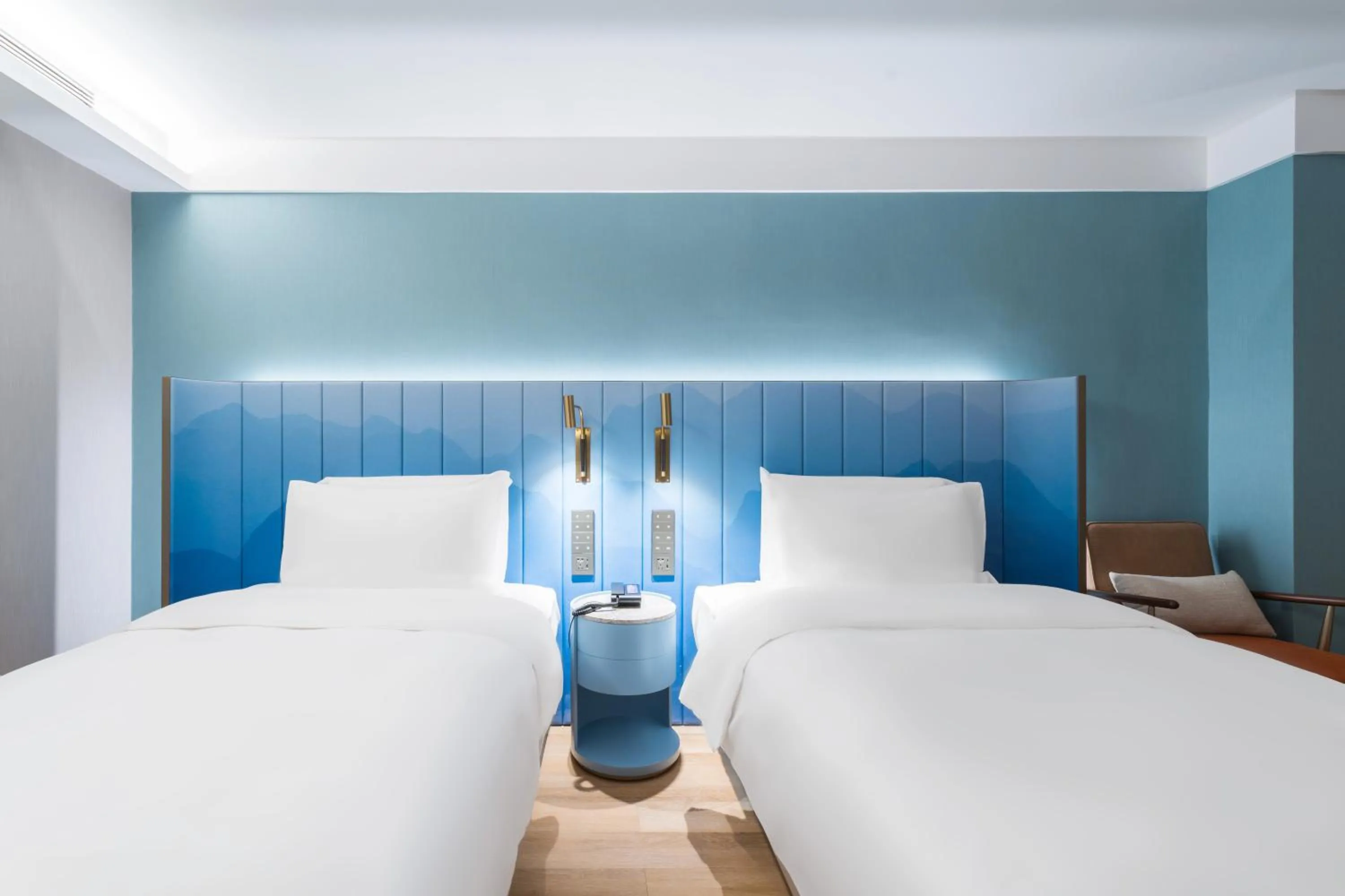 Bed in Manxin Hotel Guangzhou Baiyun Airport Branch