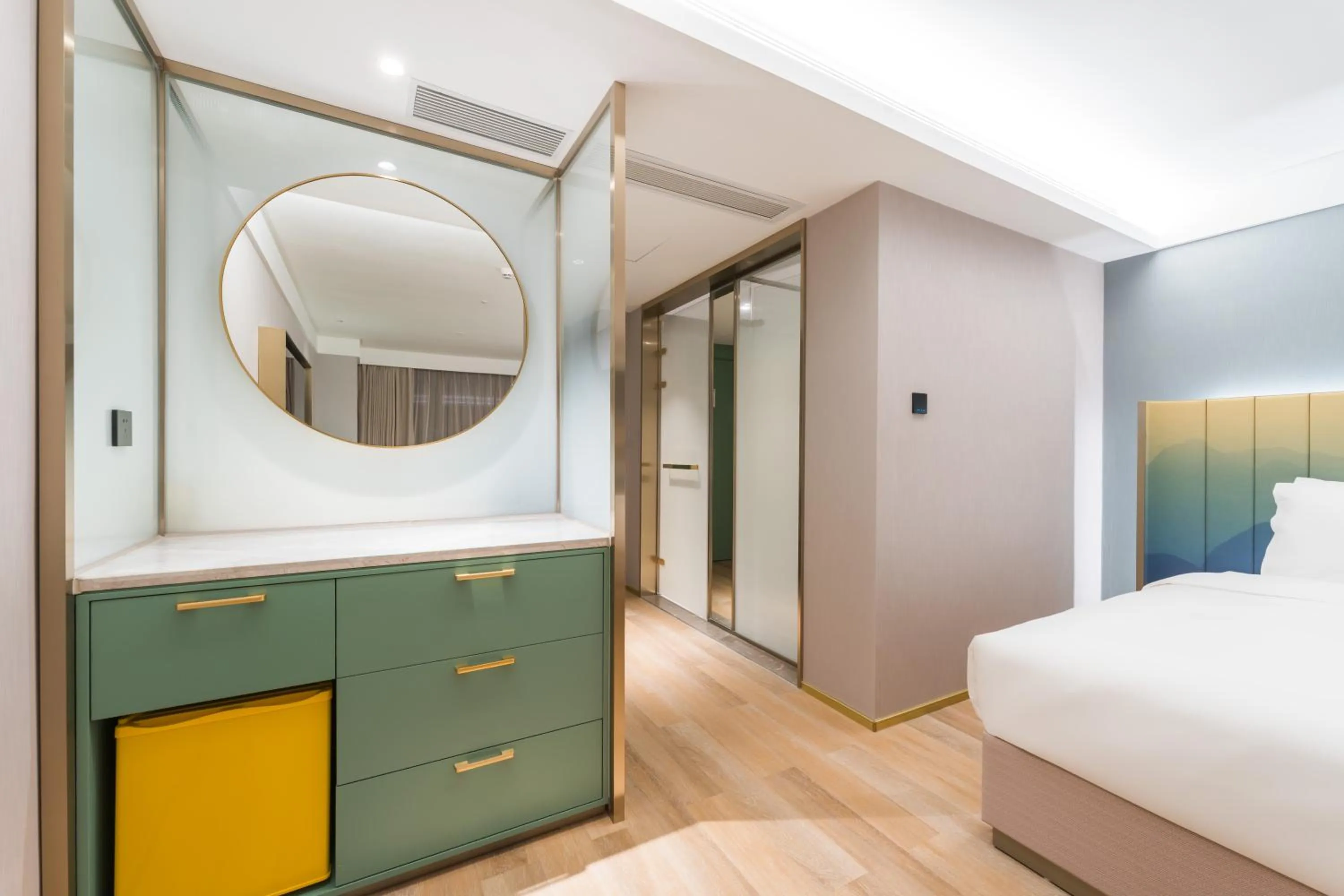 Bed in Manxin Hotel Guangzhou Baiyun Airport Branch