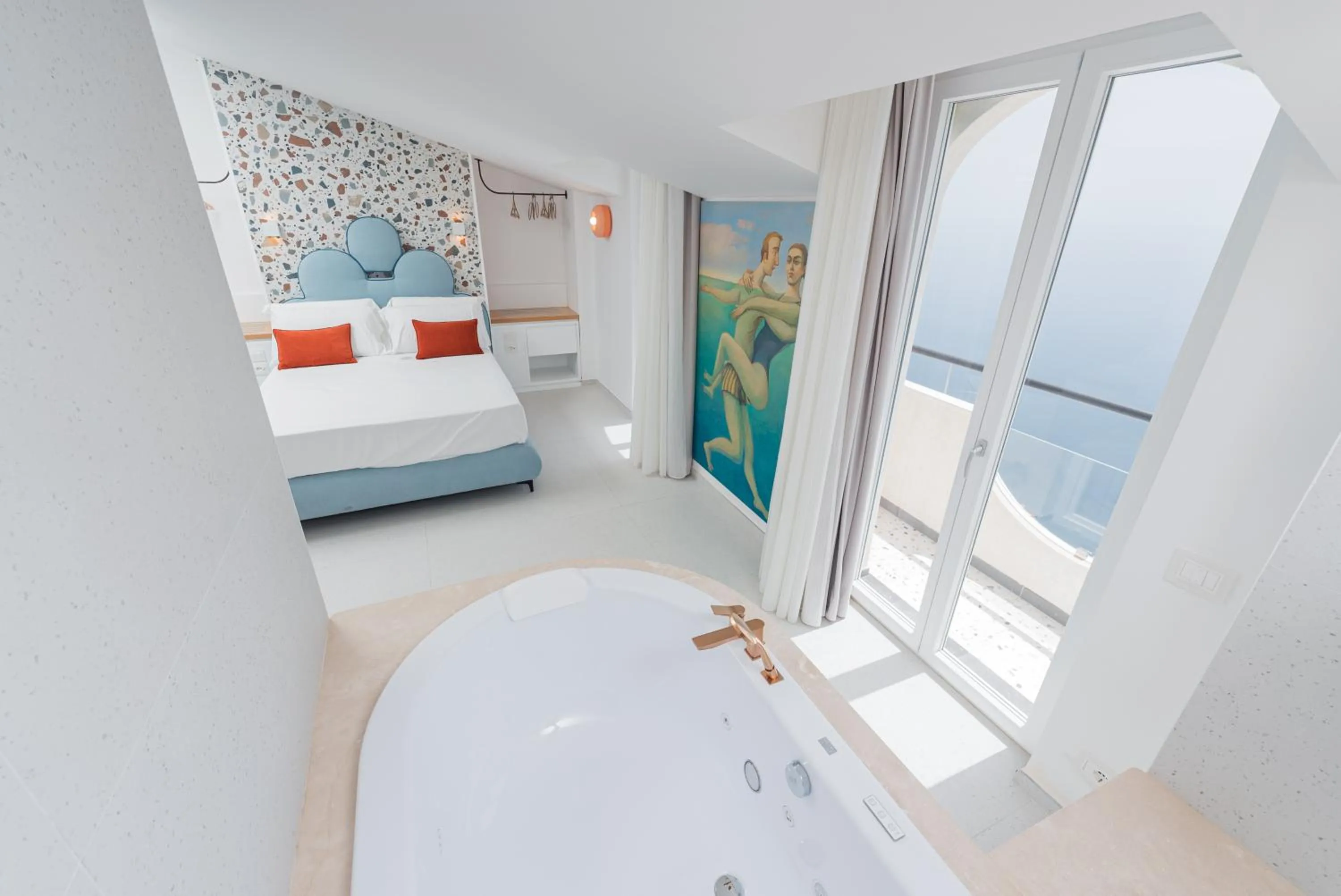 Bed in Albergo Dipinto BaccoFurore