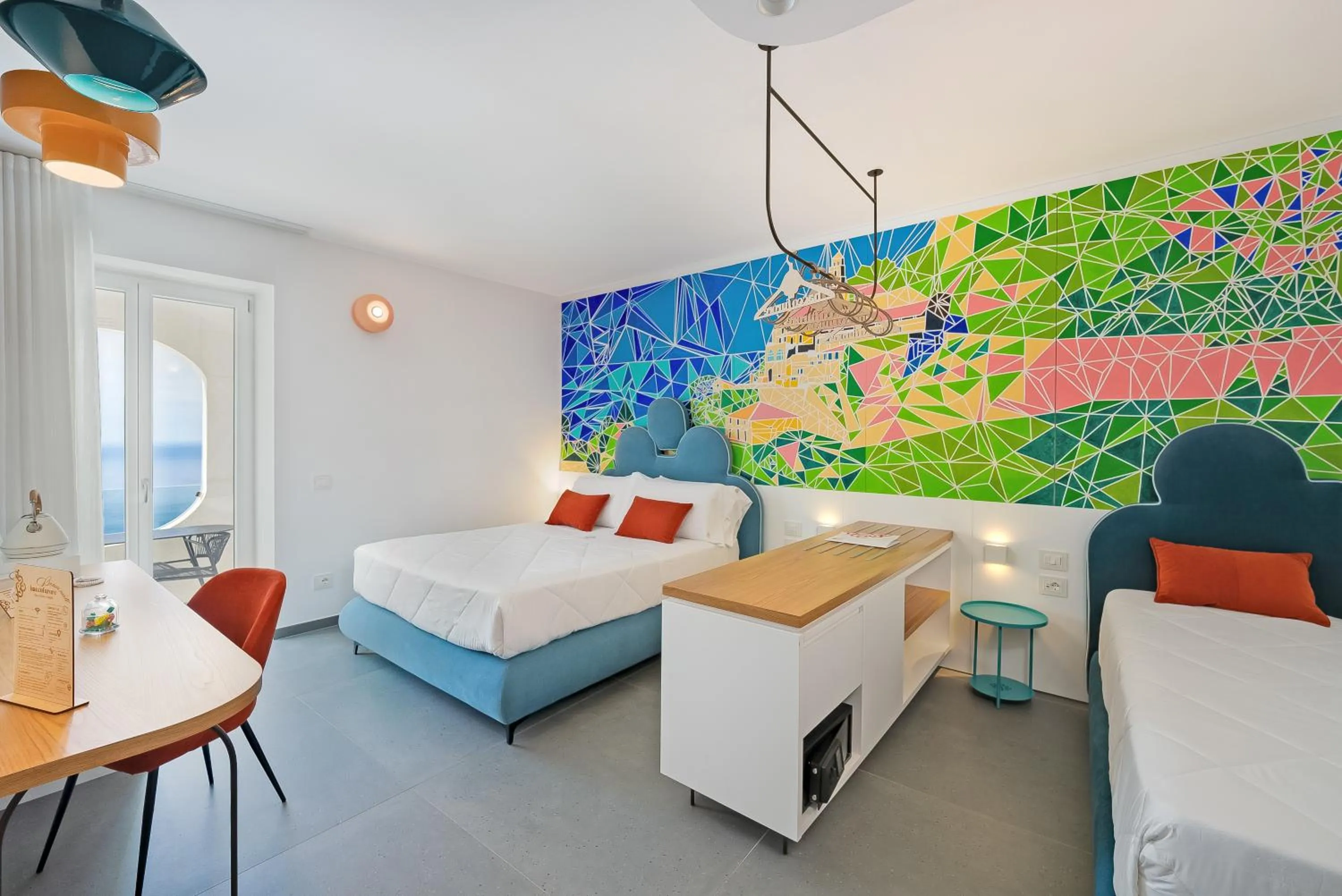 Balcony/Terrace, Bed in Albergo Dipinto BaccoFurore