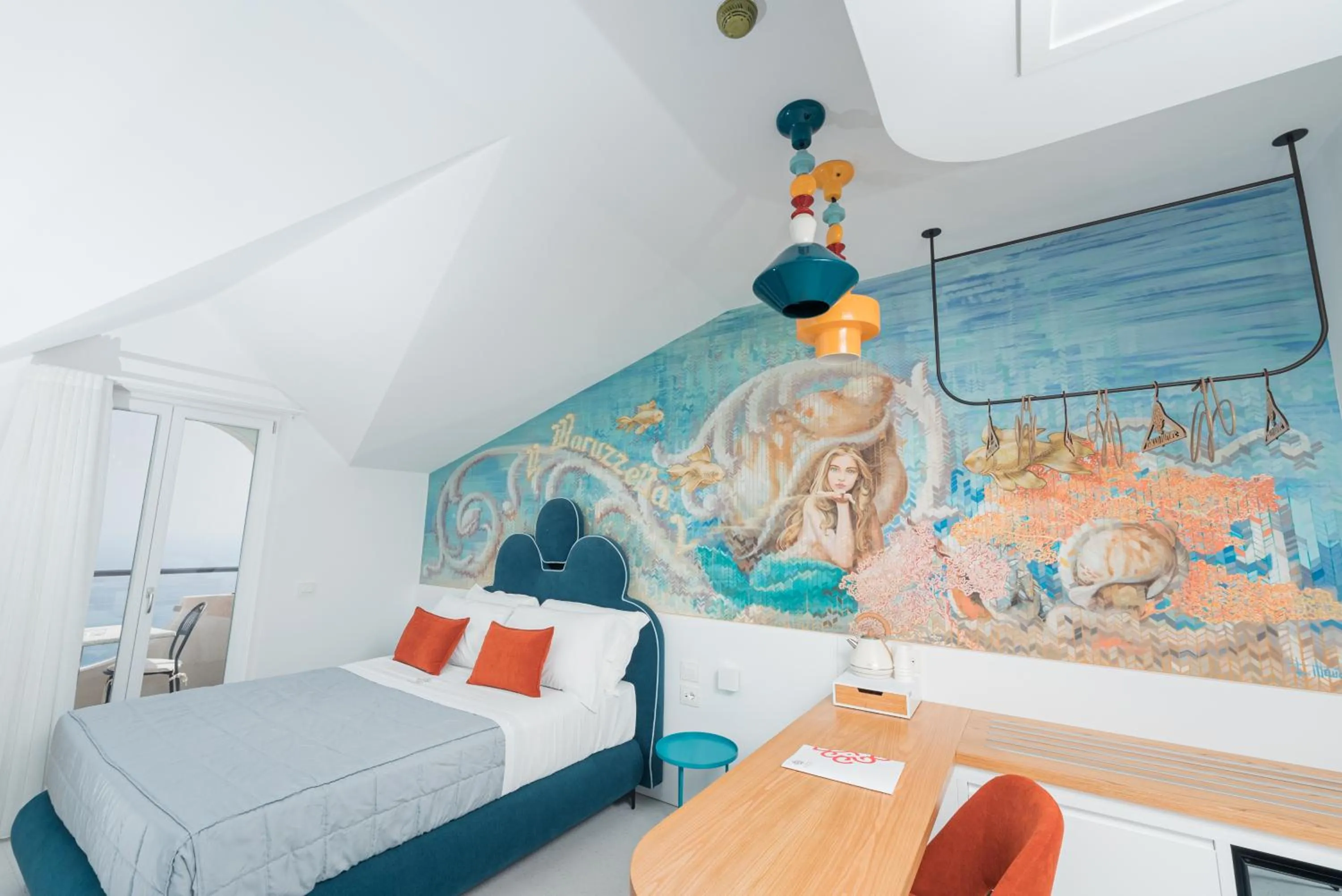 Bed in Albergo Dipinto BaccoFurore