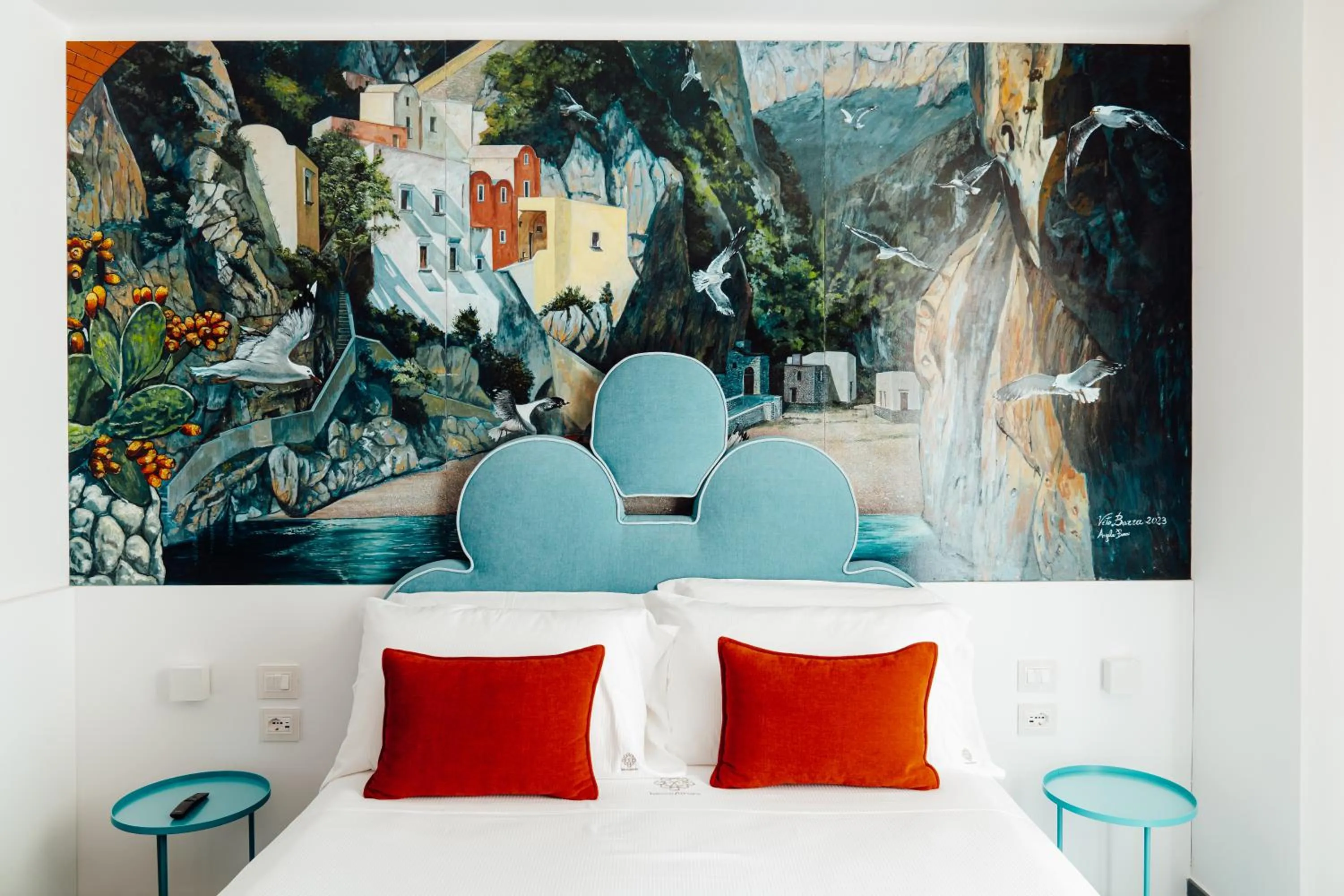 Bed in Albergo Dipinto BaccoFurore