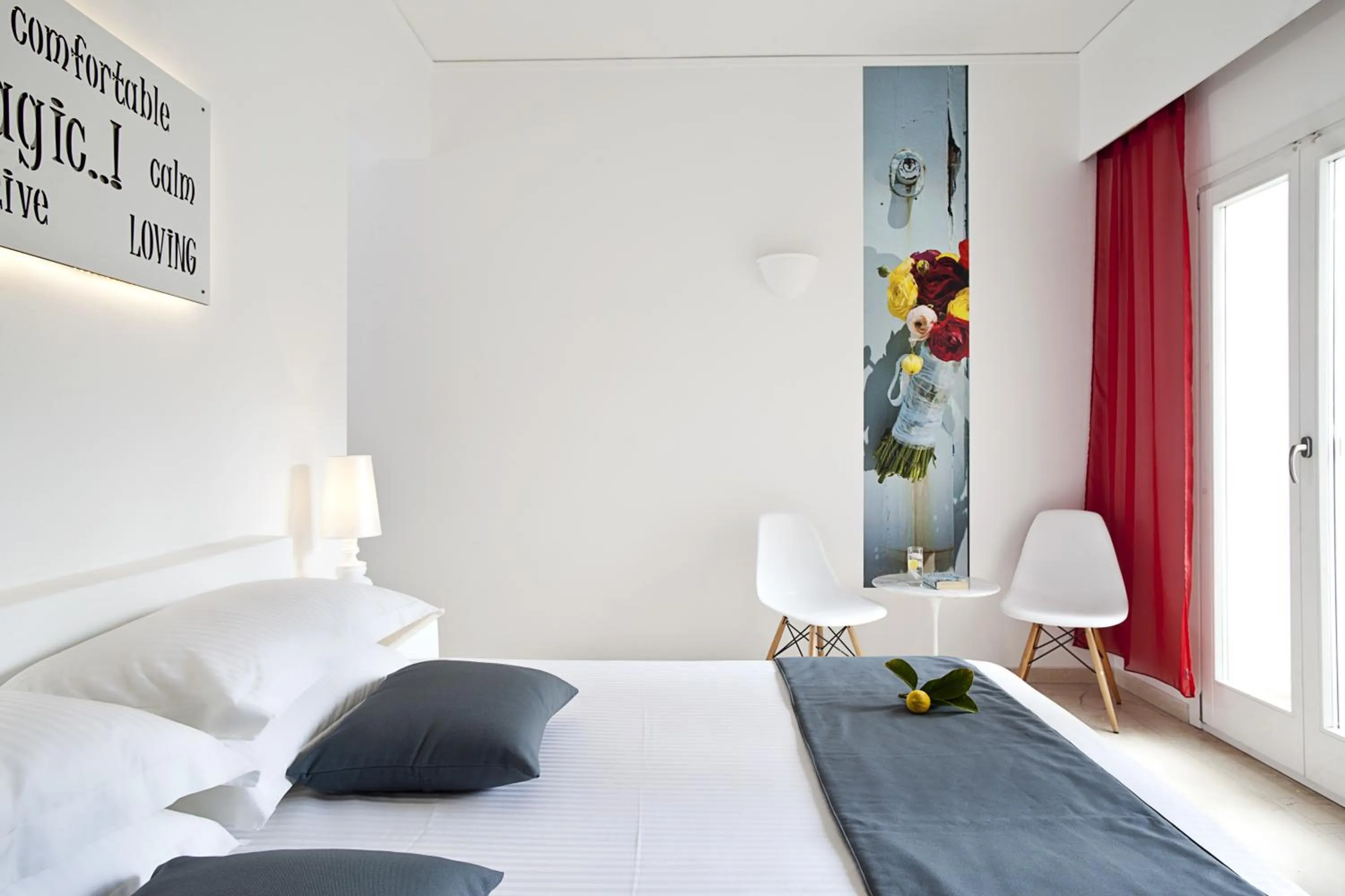 Bedroom, Bed in Acqua Vatos Santorini Hotel