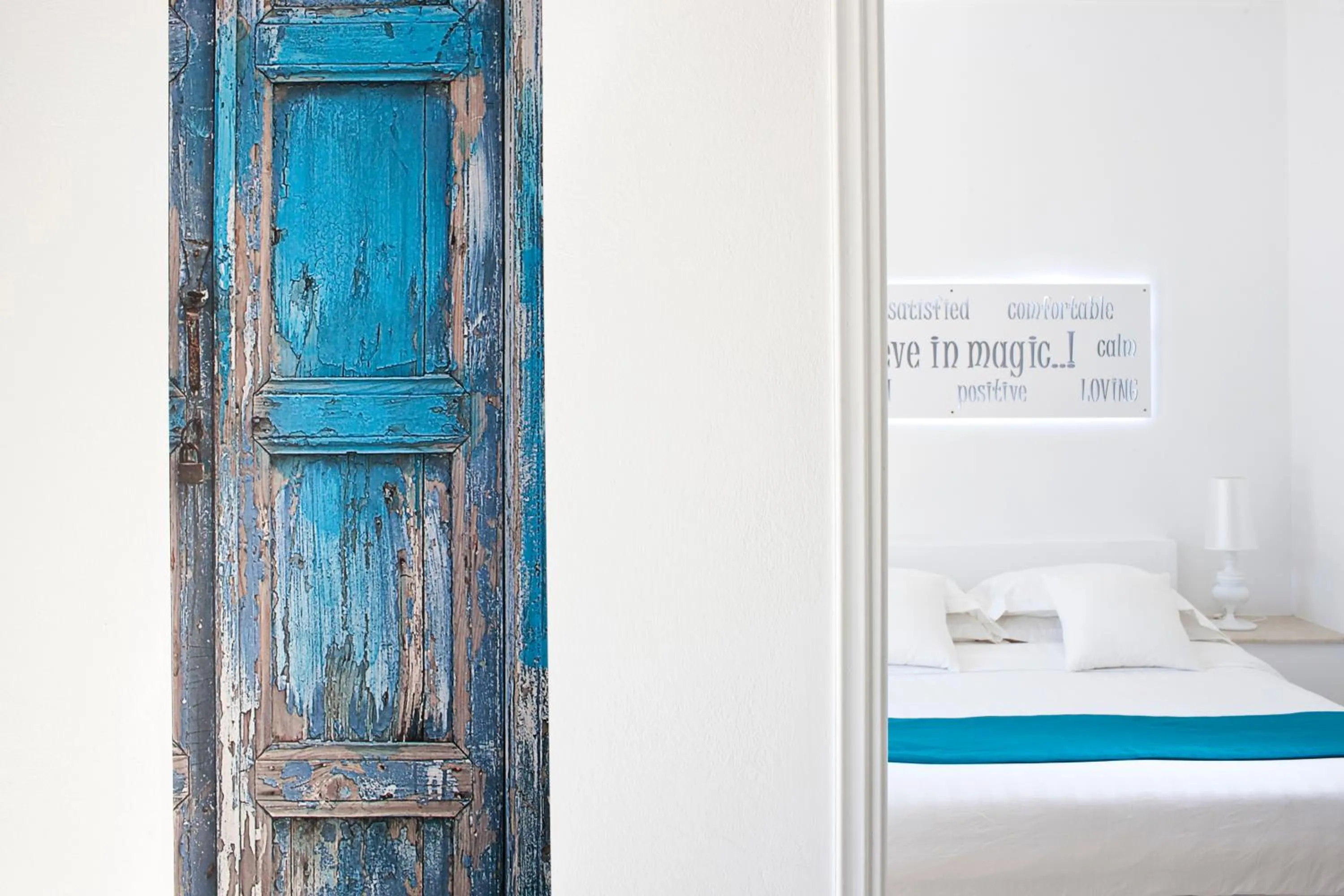 Bedroom, Bed in Acqua Vatos Santorini Hotel