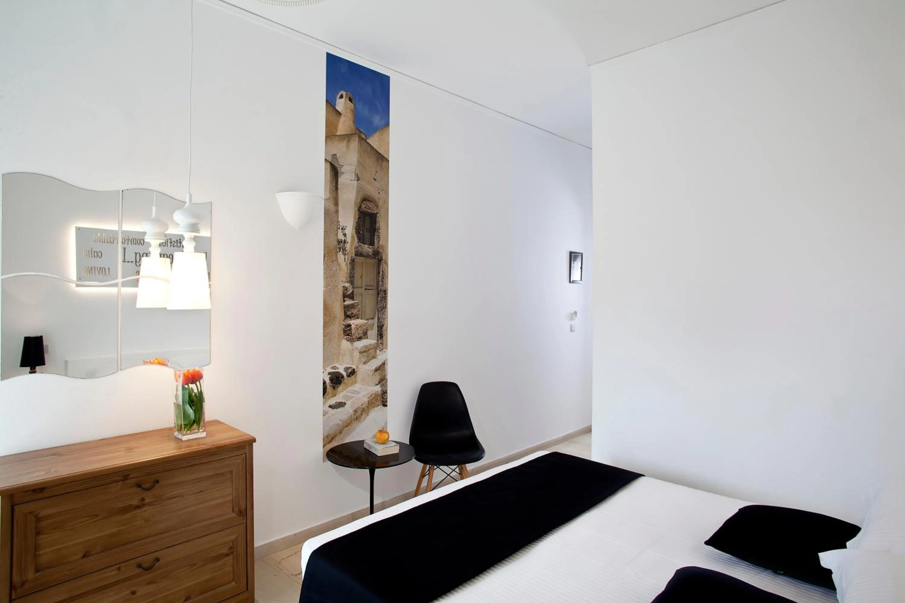 Bedroom, Bed in Acqua Vatos Santorini Hotel