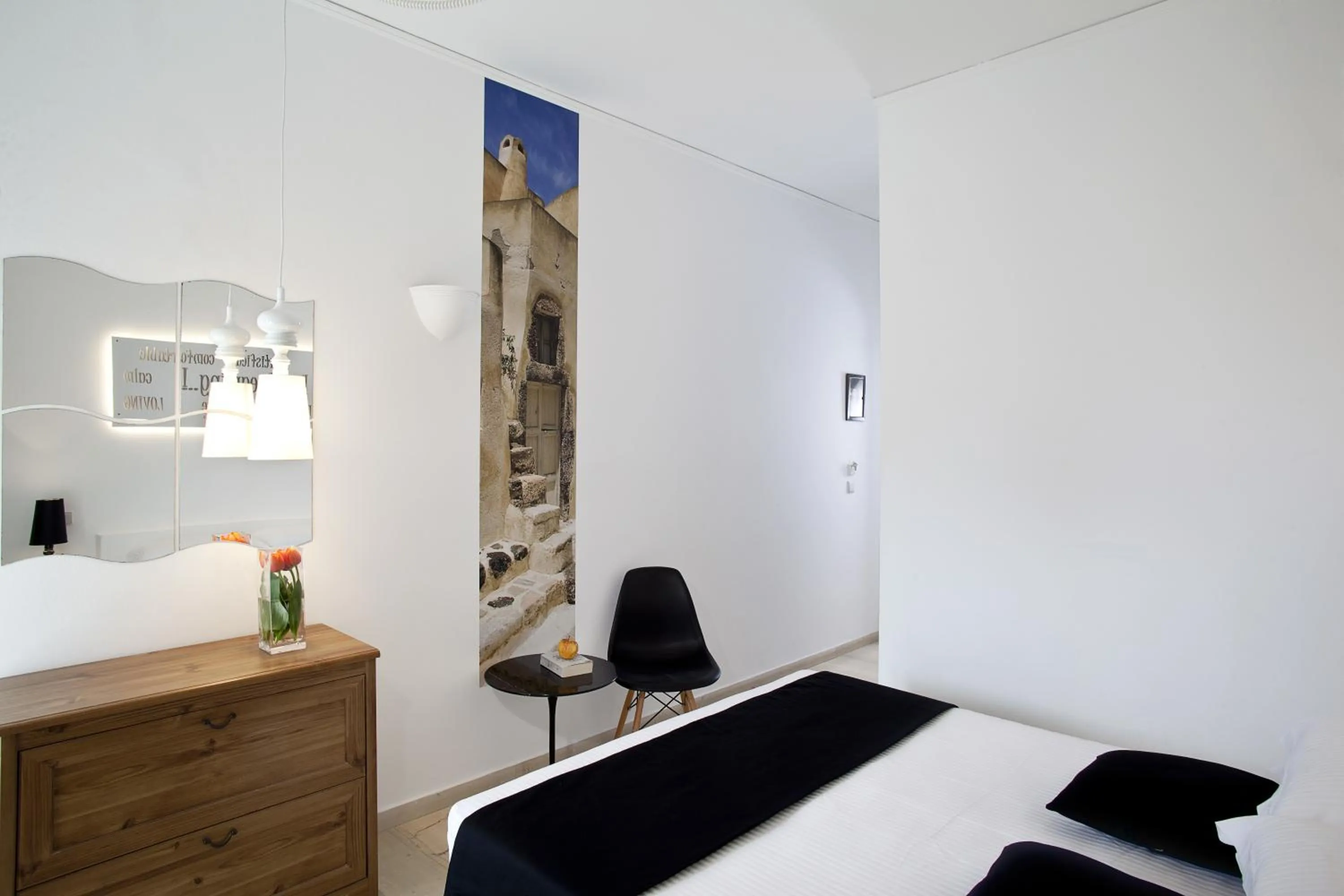 Bedroom, Bed in Acqua Vatos Santorini Hotel