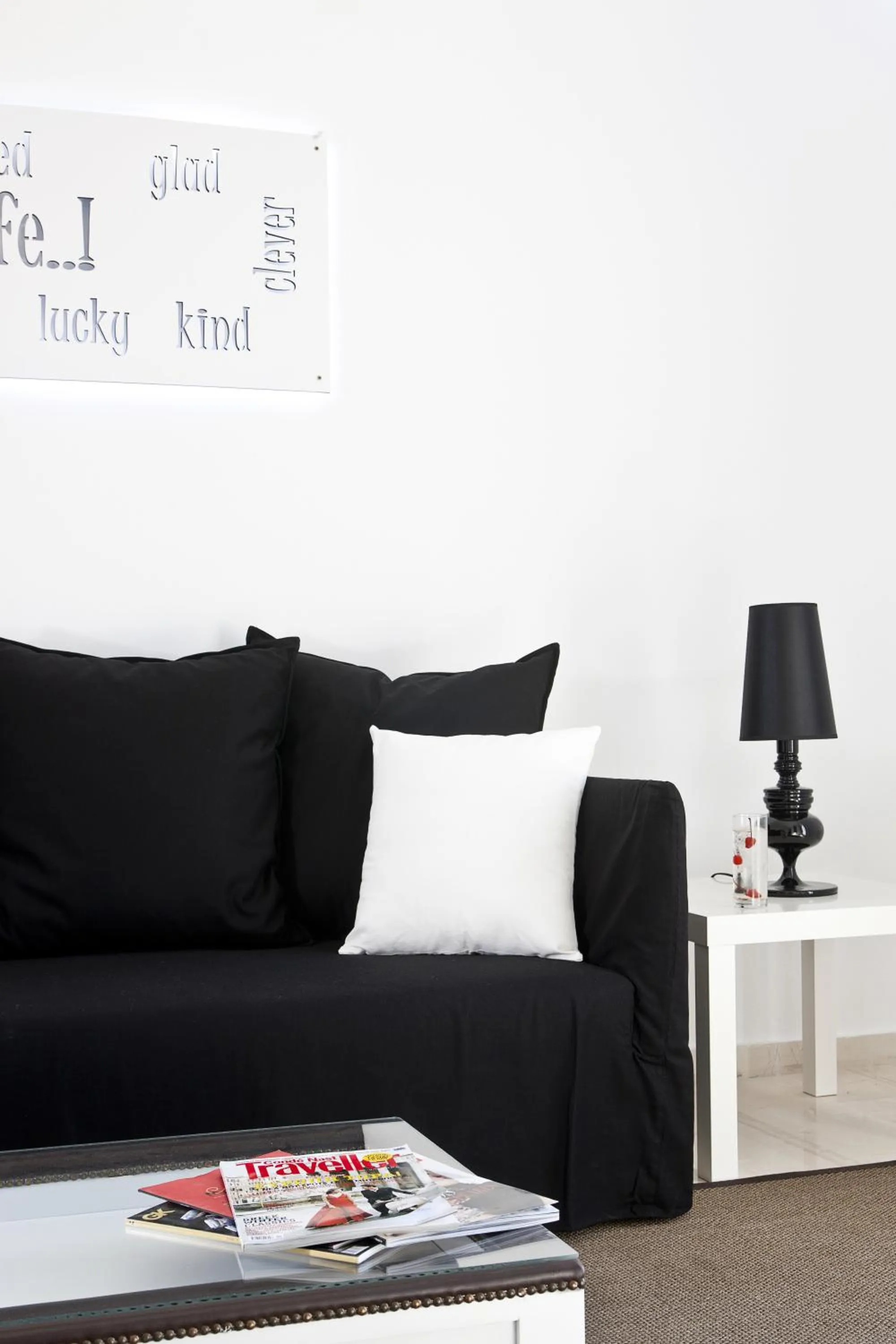 Living room in Acqua Vatos Santorini Hotel