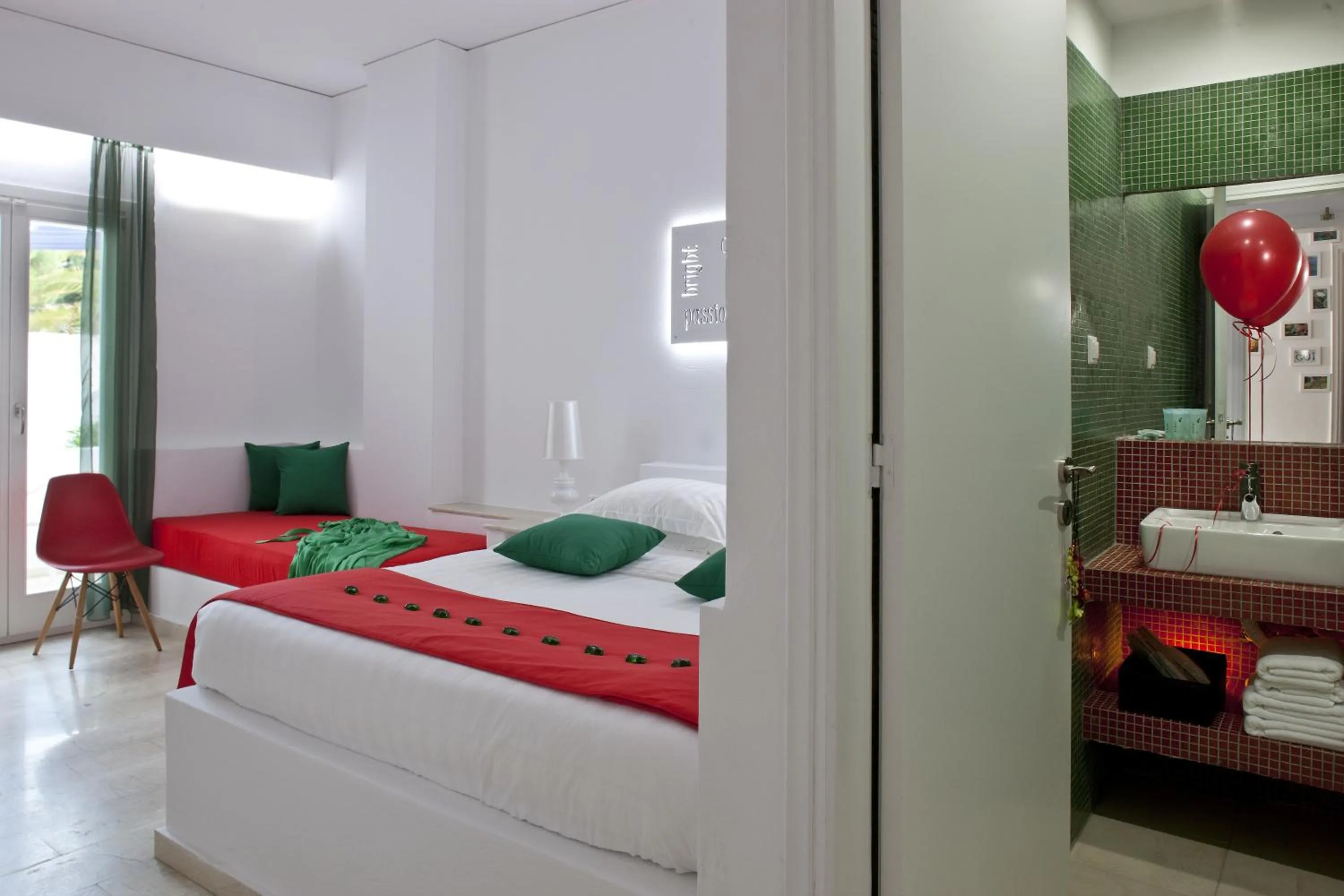 Photo of the whole room, Bed in Acqua Vatos Santorini Hotel