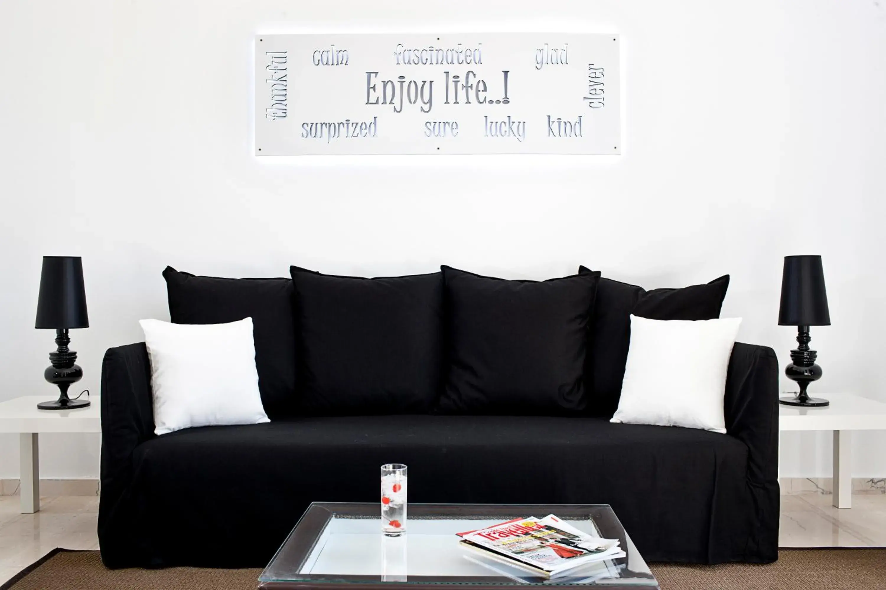 Living room in Acqua Vatos Santorini Hotel Living room in Acqua Vatos Santorini Hotel