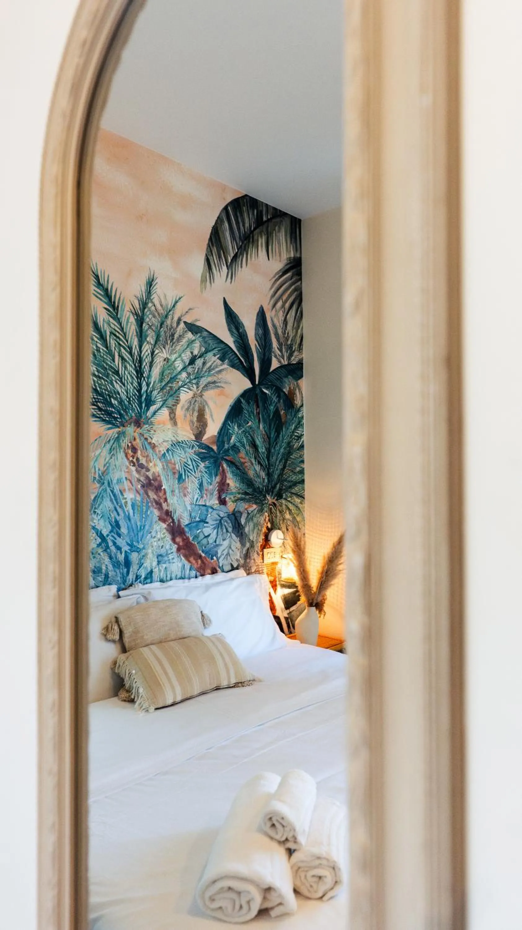 Bed in Americana Beach House