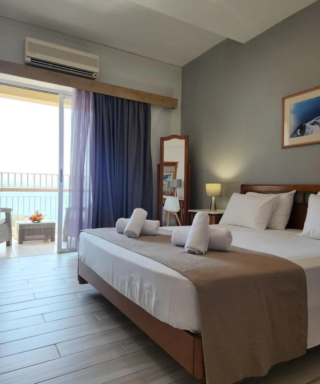 Bed in Stefania Hotel