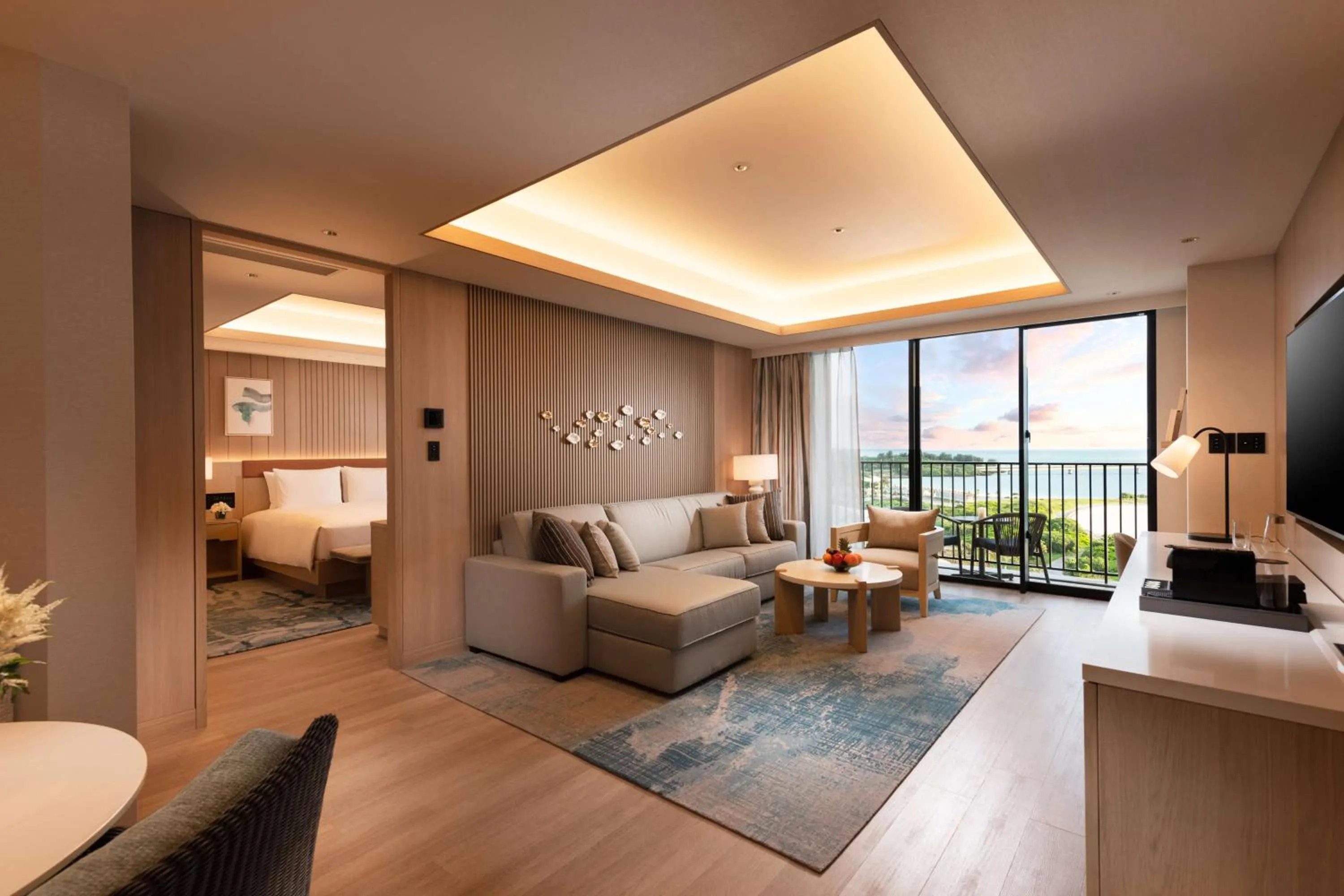 Living room in Hilton Okinawa Miyako Island Resort