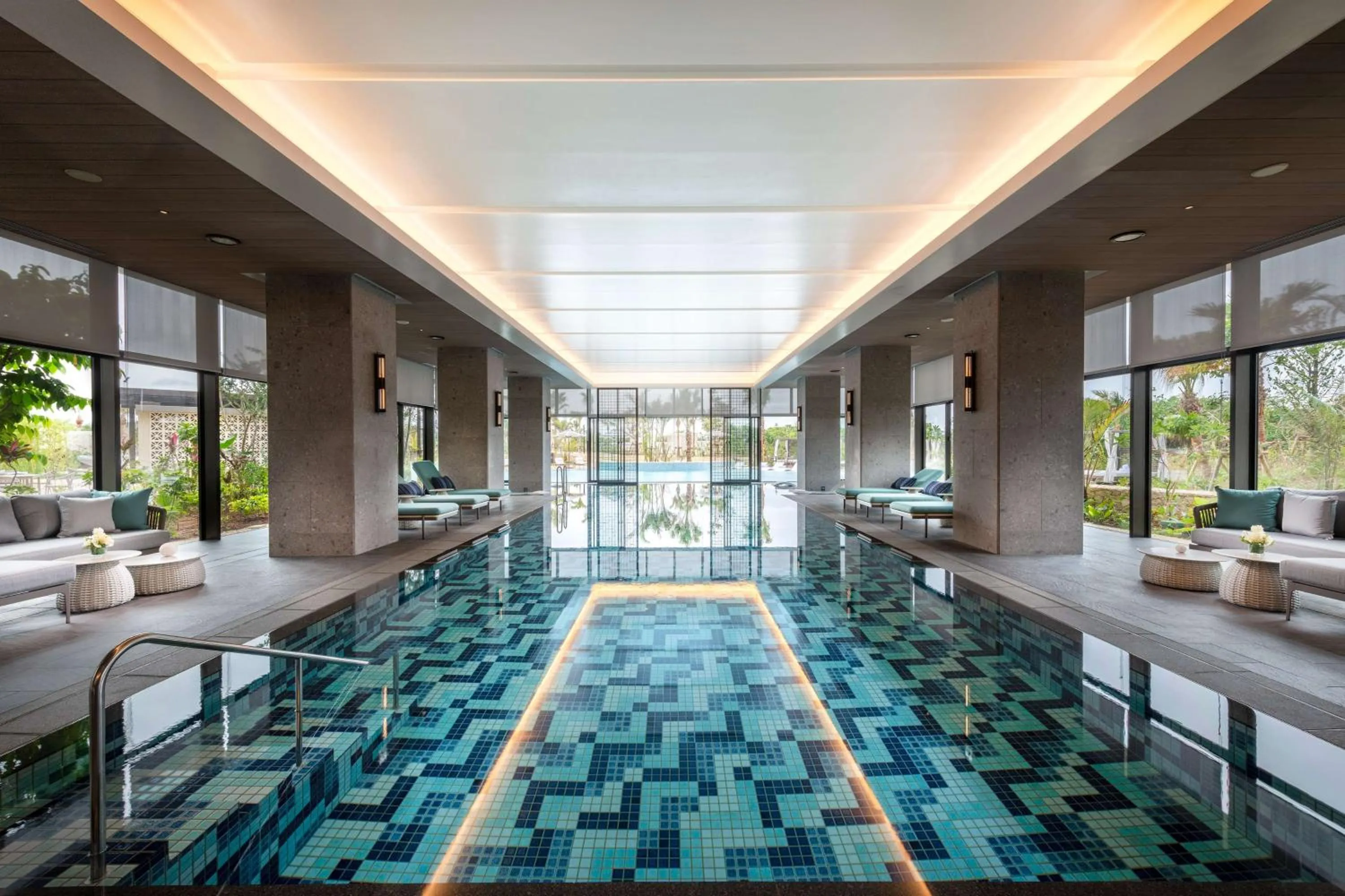 Pool view in Hilton Okinawa Miyako Island Resort