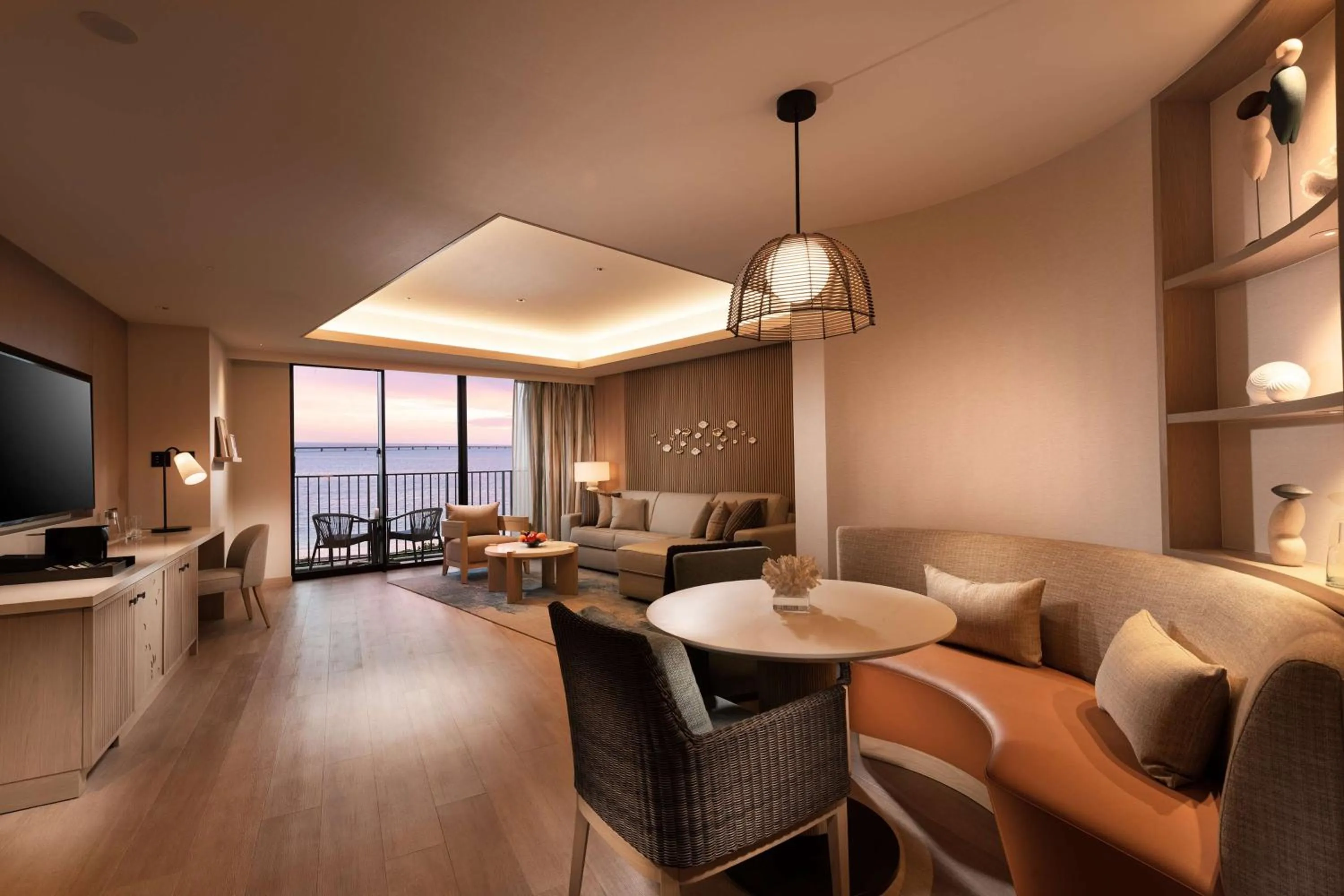 Living room in Hilton Okinawa Miyako Island Resort