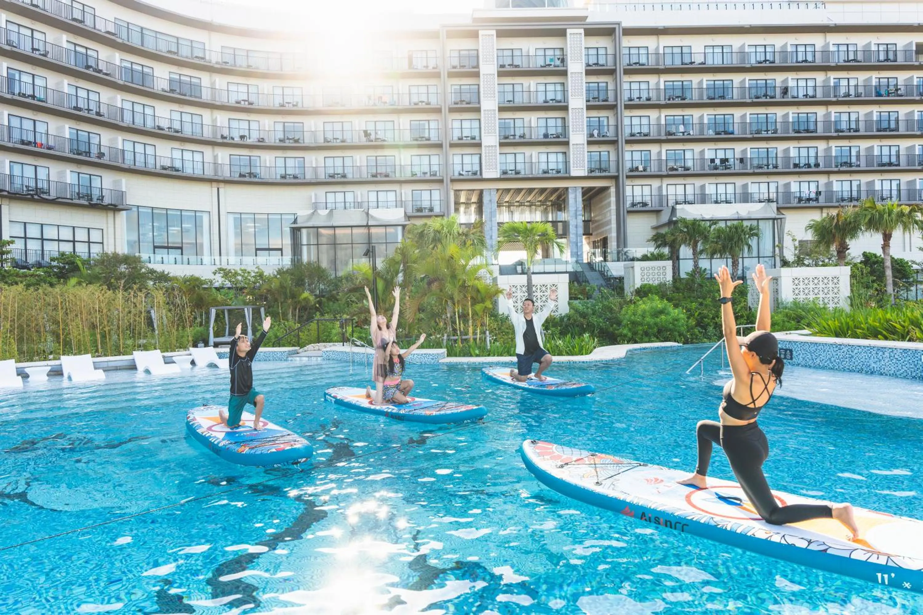 Swimming pool in Hilton Okinawa Miyako Island Resort
