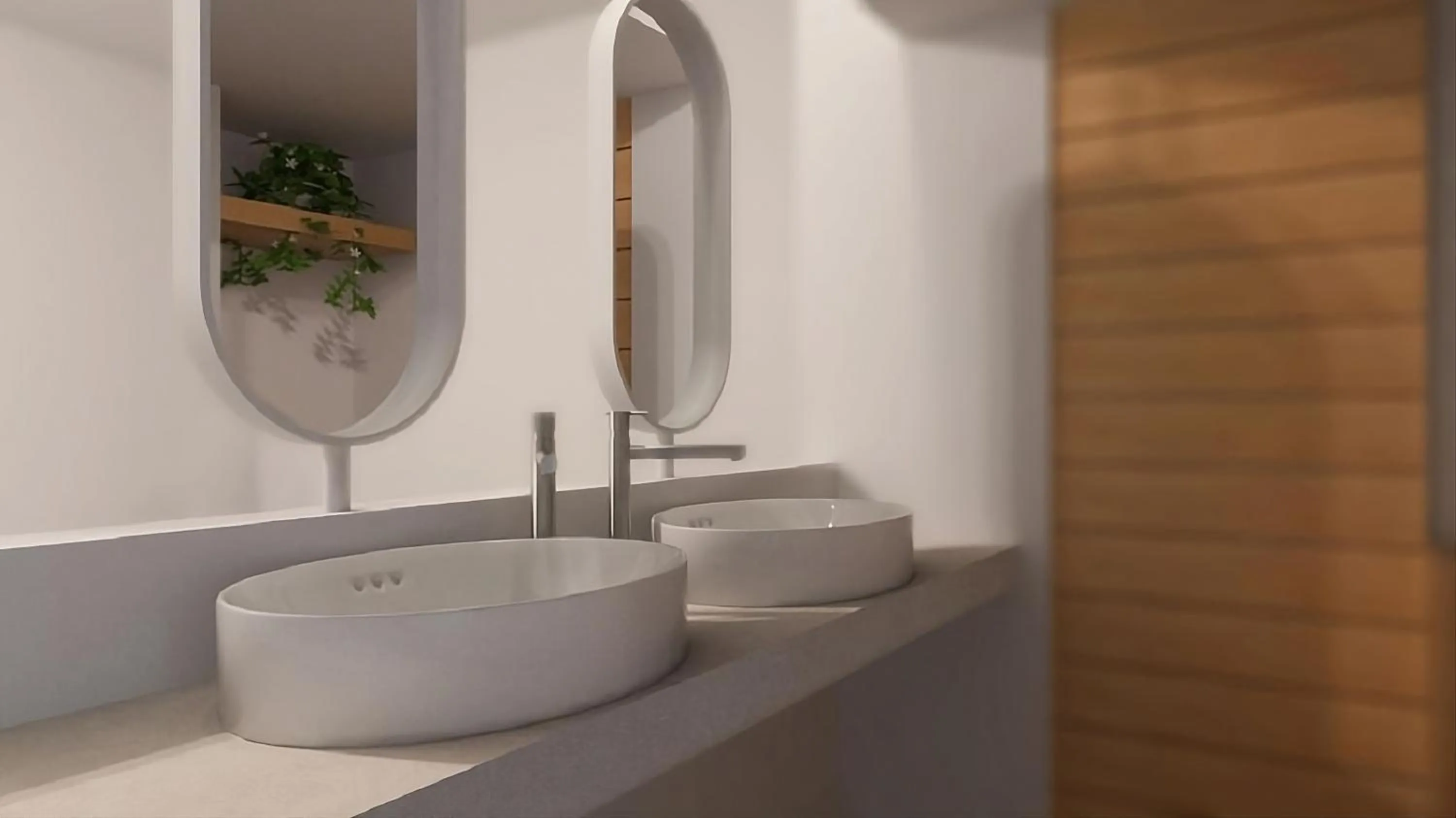 Bathroom in Muses Cycladic Suites