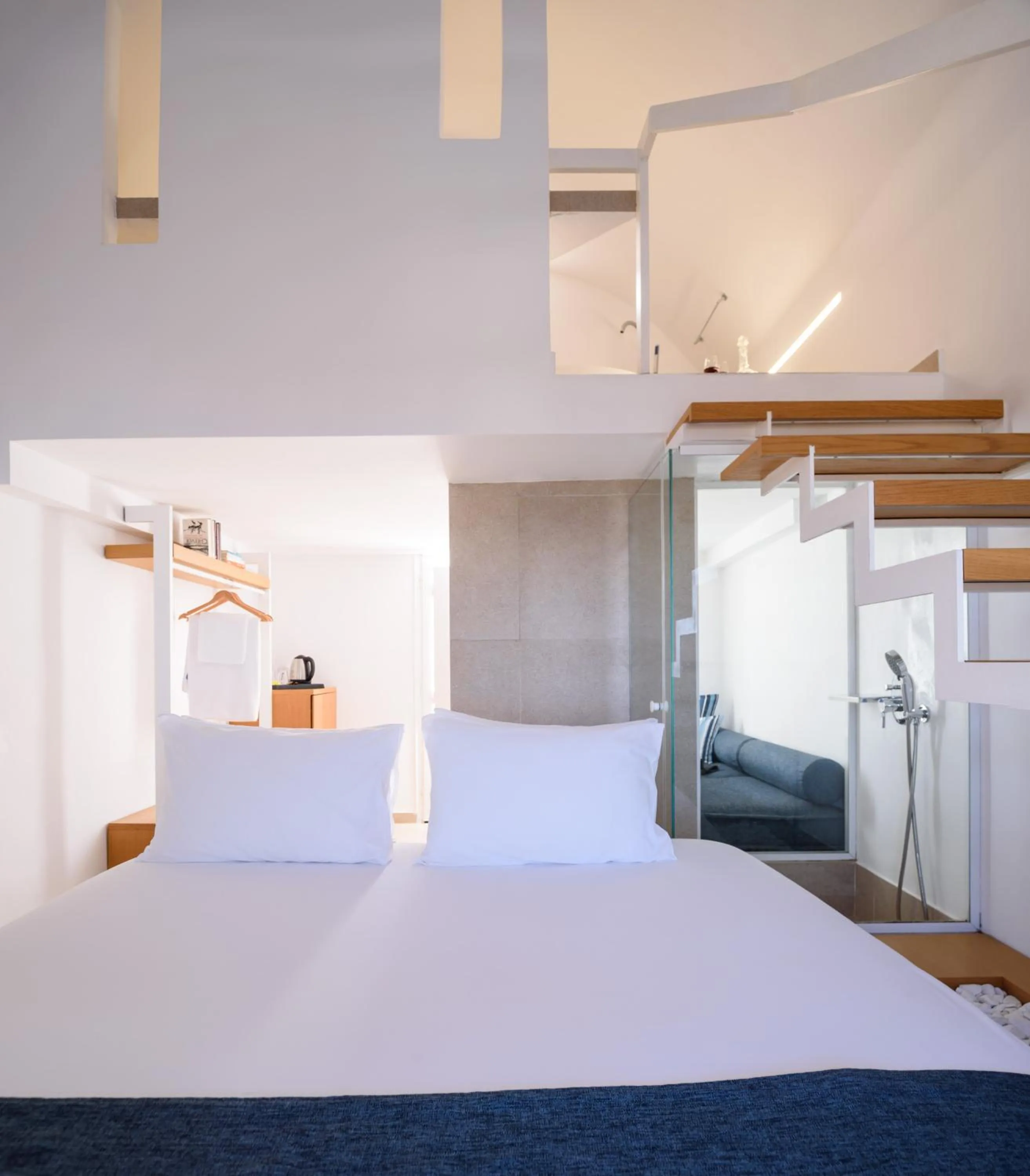 Bed in Muses Cycladic Suites