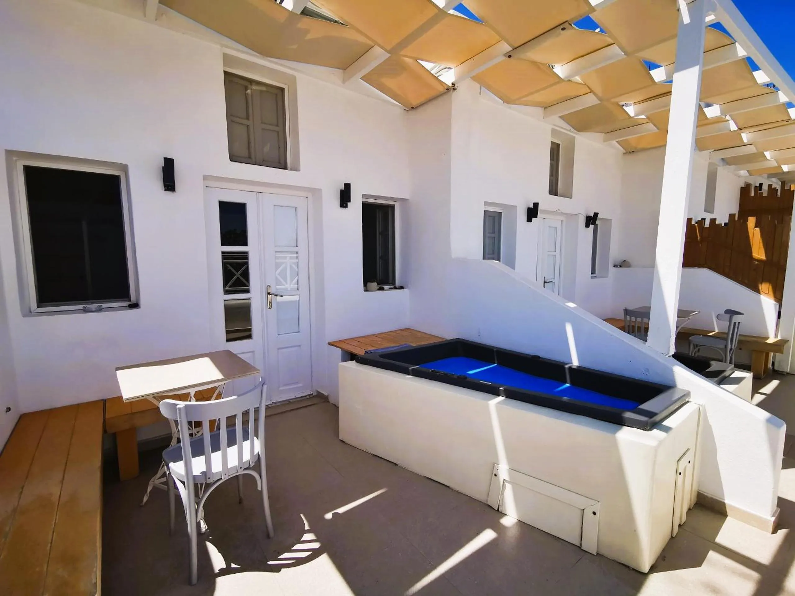Patio in Muses Cycladic Suites