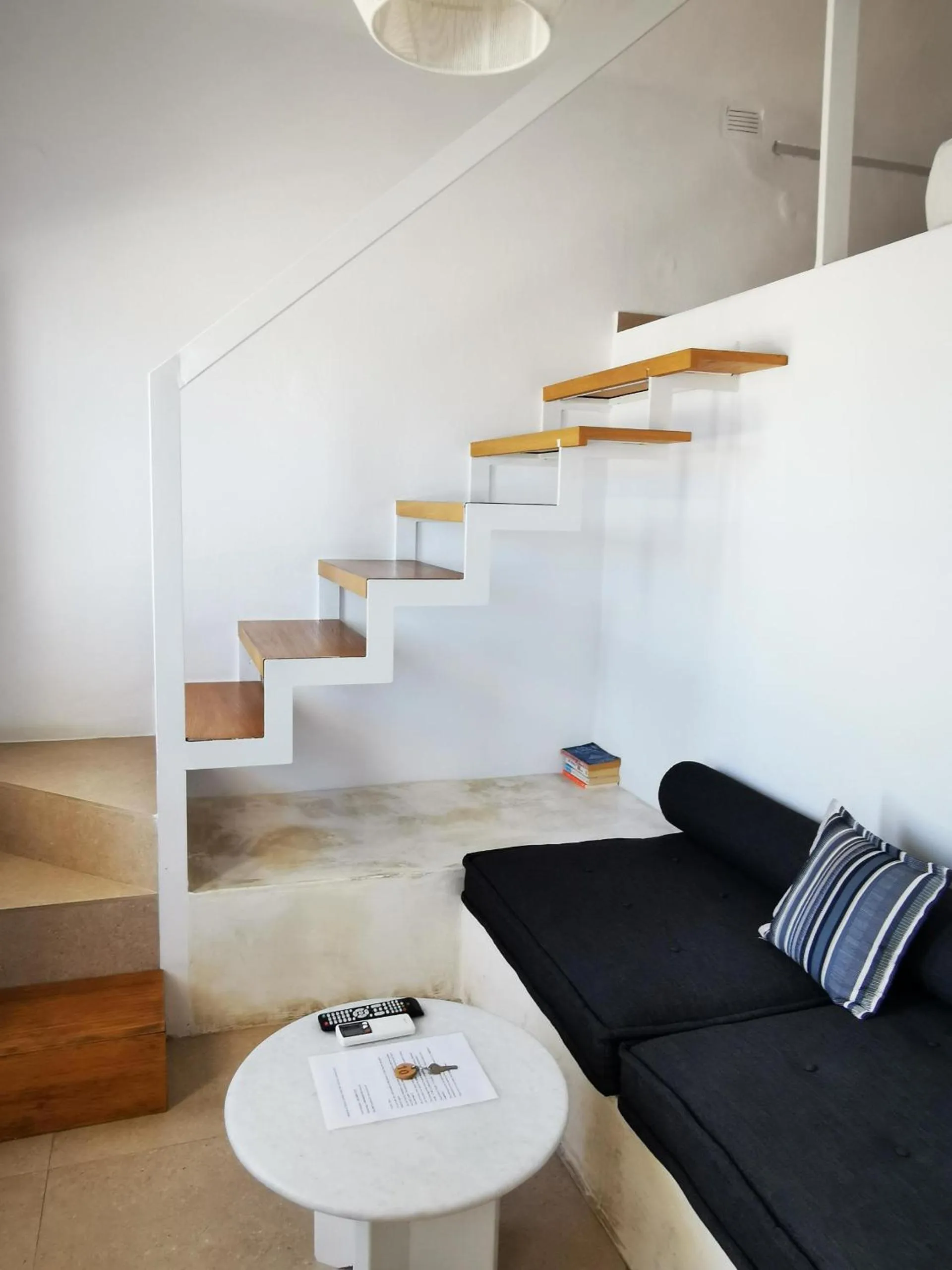 Living room in Muses Cycladic Suites