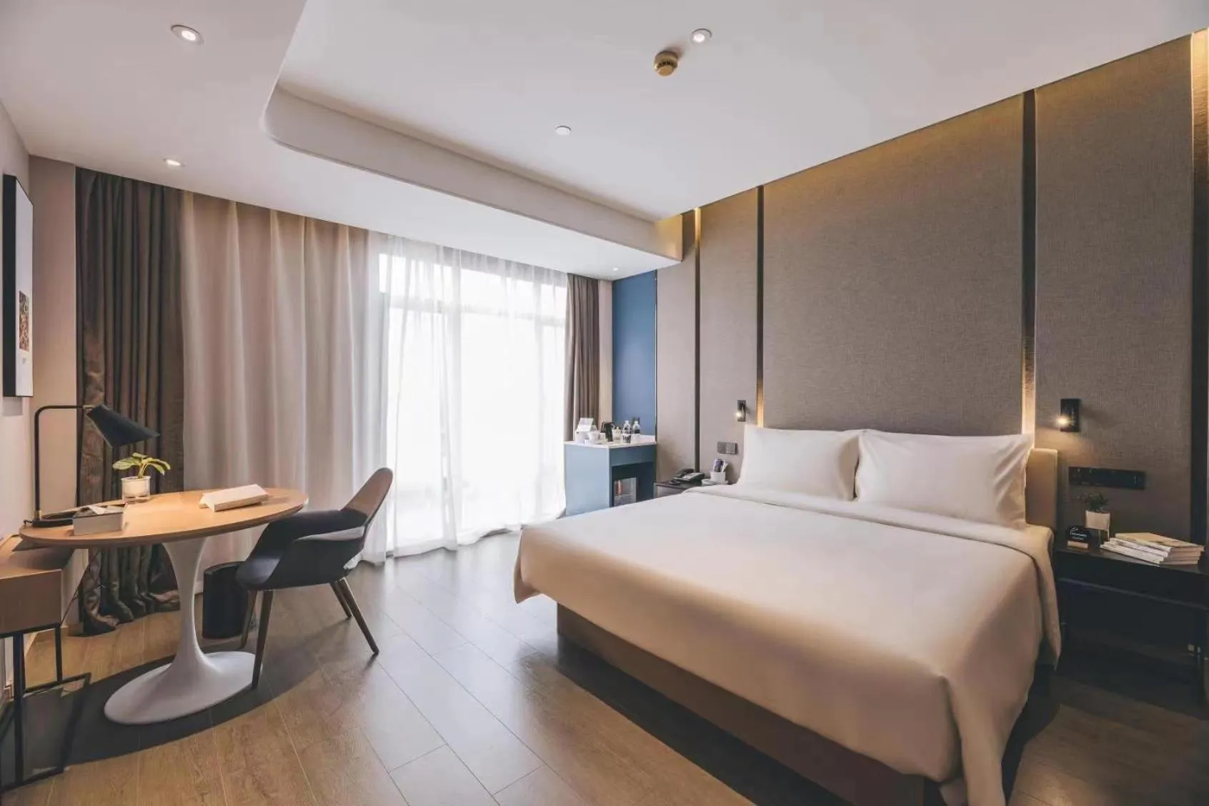 Bedroom, Bed in Atour Hotel Jiading Jiangqiao Jiayi Road Subway Station