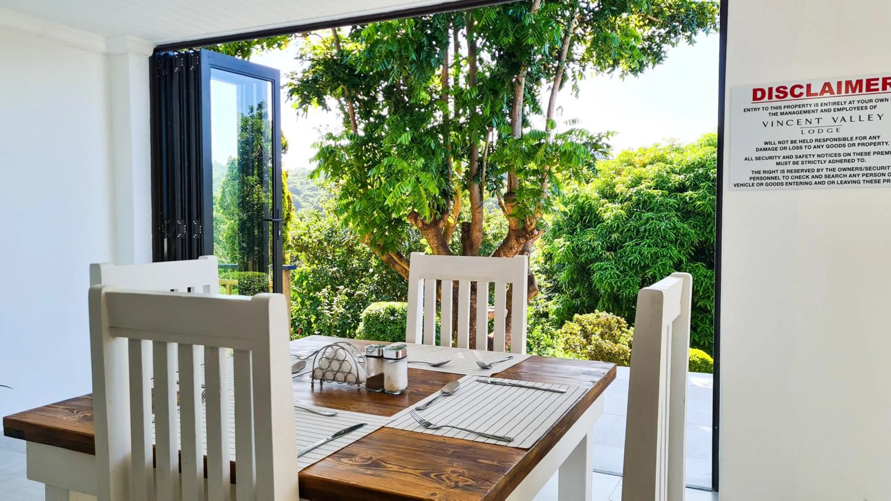 Patio in Vincent Valley Lodge
