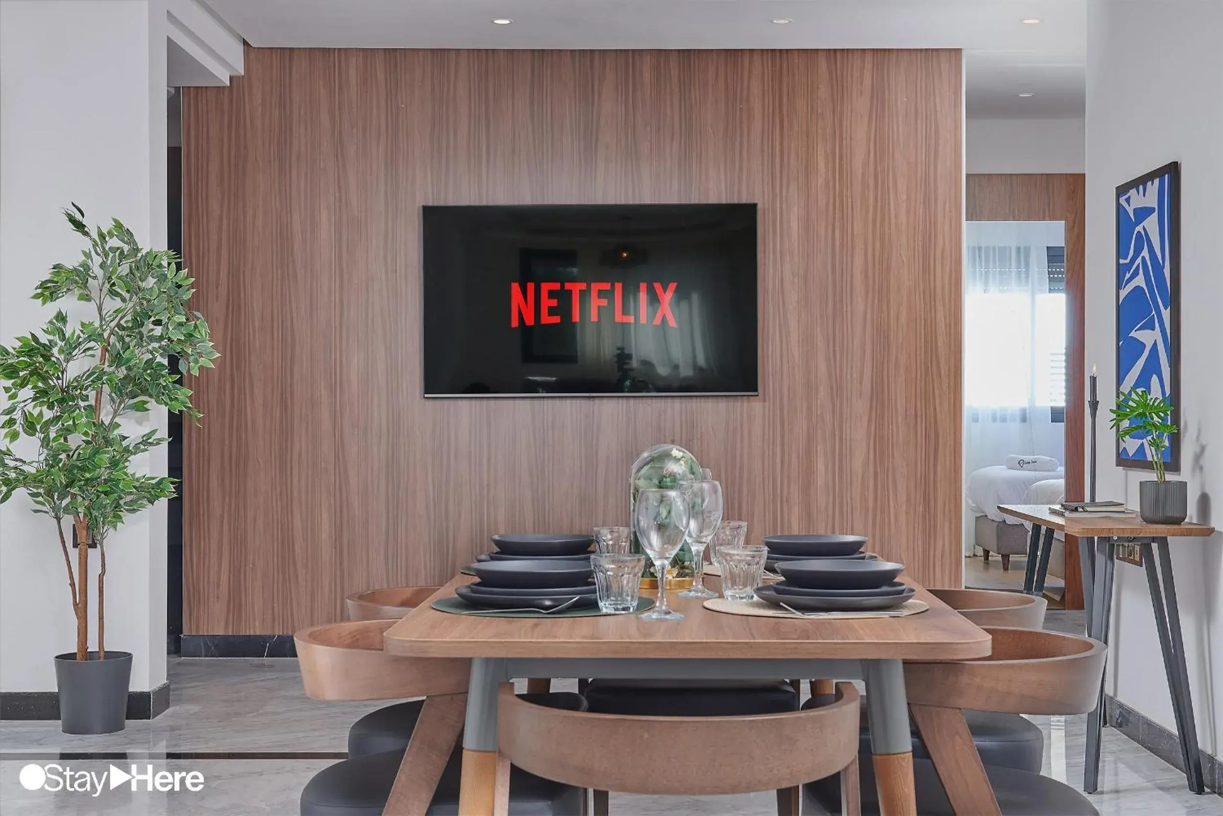 TV and multimedia in Stayhere Rabat - Hay Riad - Sophisticated Residence TV and multimedia in Stayhere Rabat - Hay Riad - Sophisticated Residence