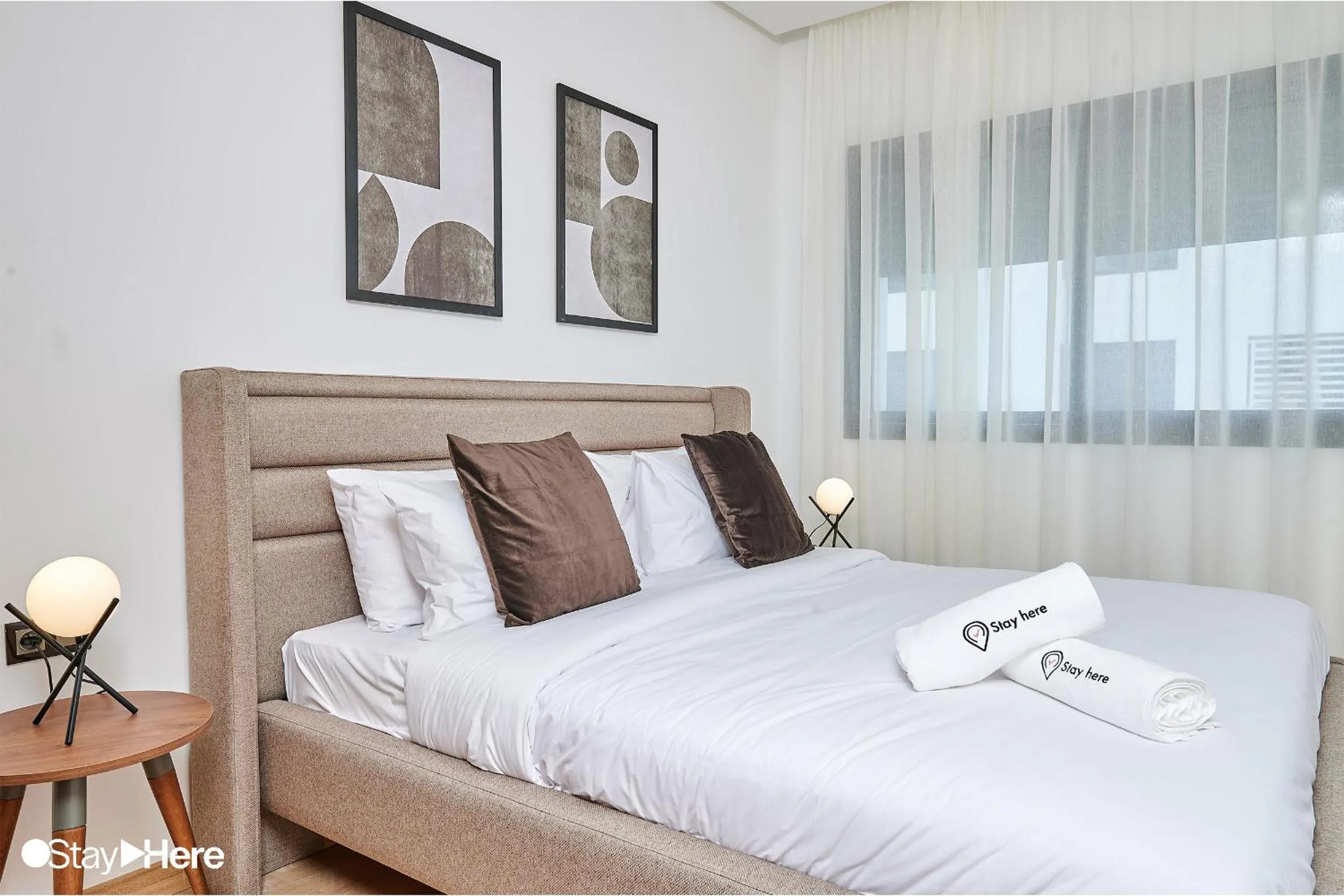 Bedroom, Bed in Stayhere Rabat - Hay Riad - Sophisticated Residence