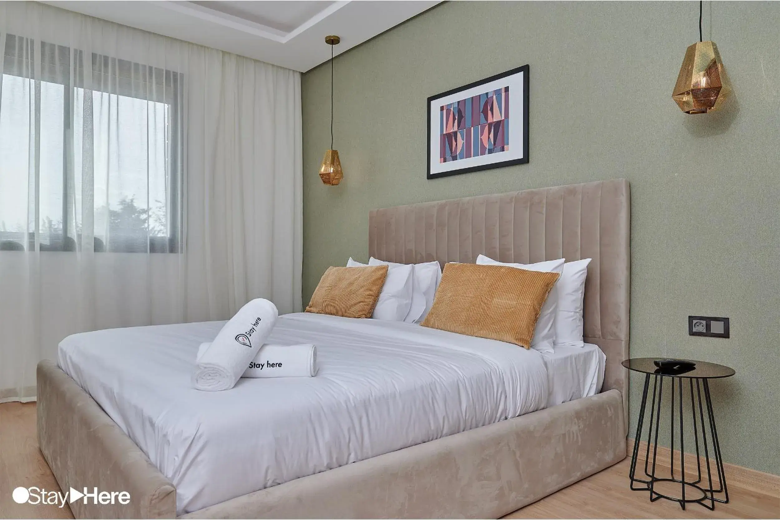 Bedroom, Bed in Stayhere Rabat - Hay Riad - Sophisticated Residence Bedroom, Bed in Stayhere Rabat - Hay Riad - Sophisticated Residence