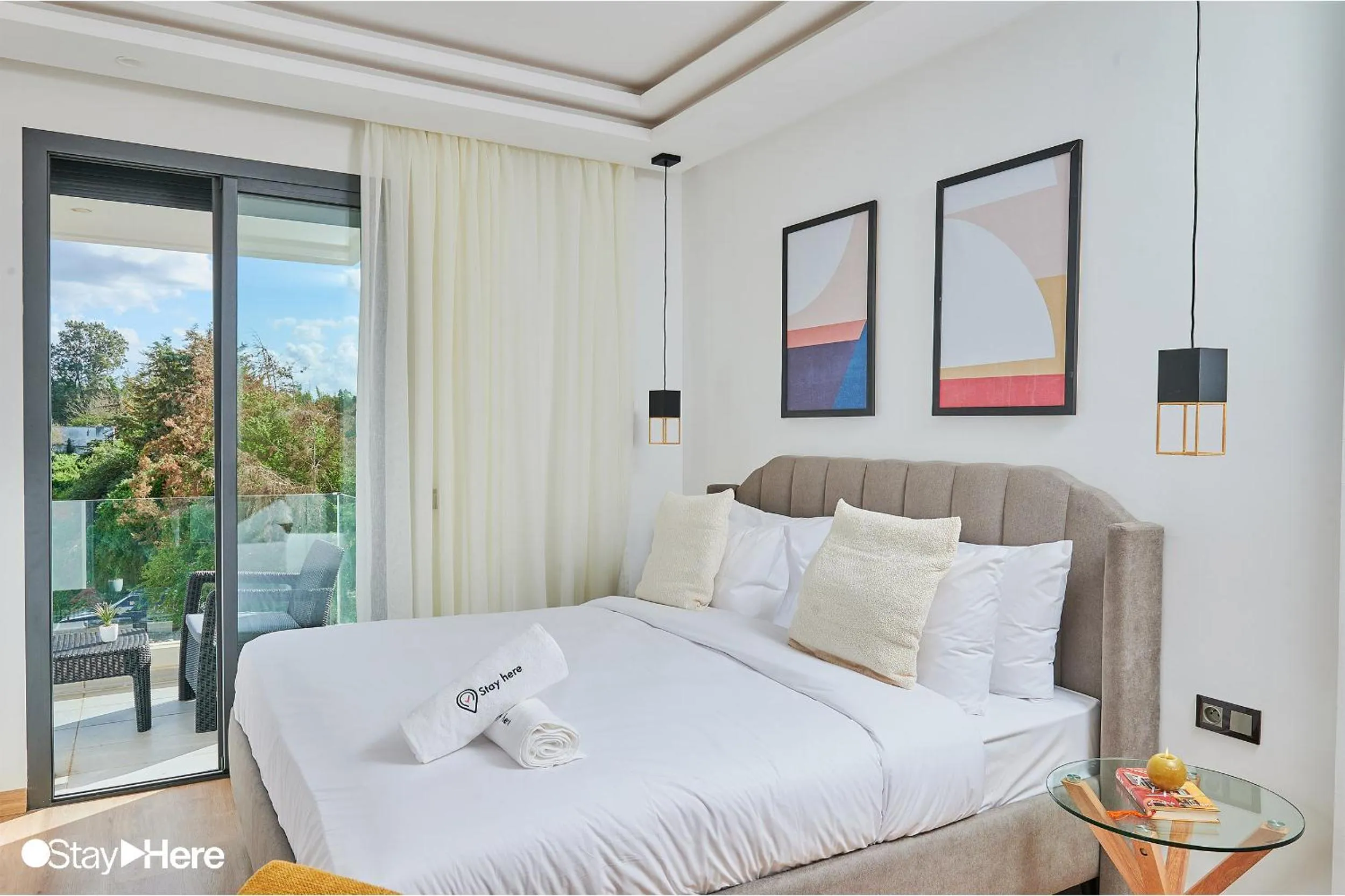 Bedroom, Bed in Stayhere Rabat - Hay Riad - Sophisticated Residence