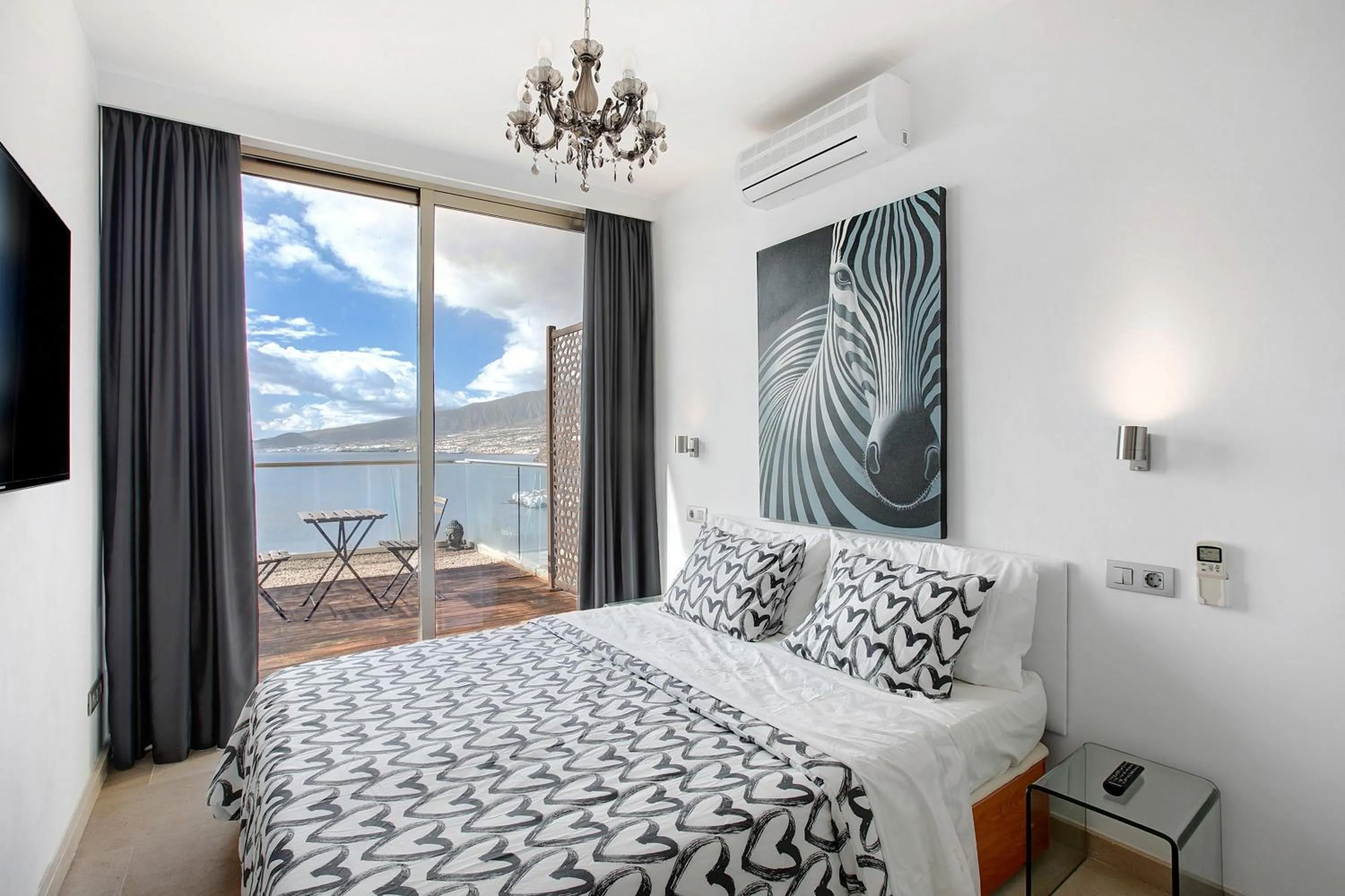 Living room, Bed in Mirador Terrazas del Mar