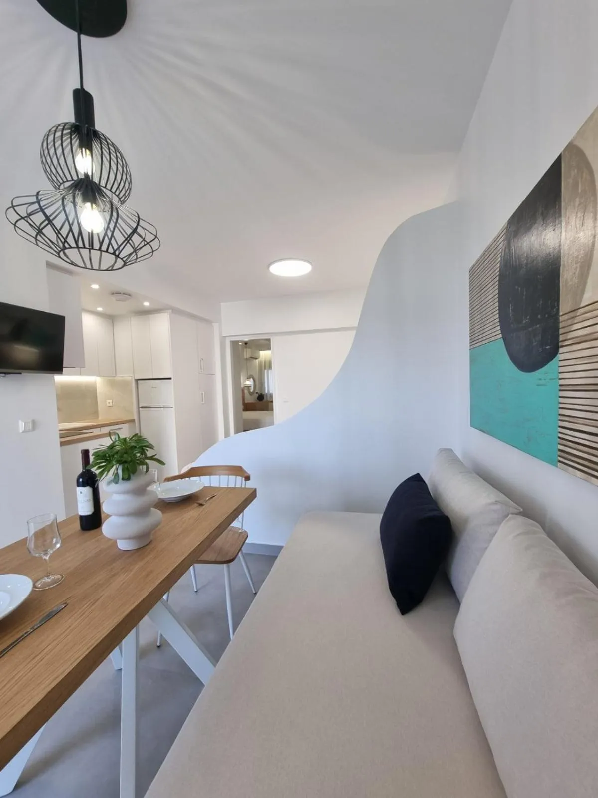 Kitchen or kitchenette in Hotel Andreas - Agistri (Skala)