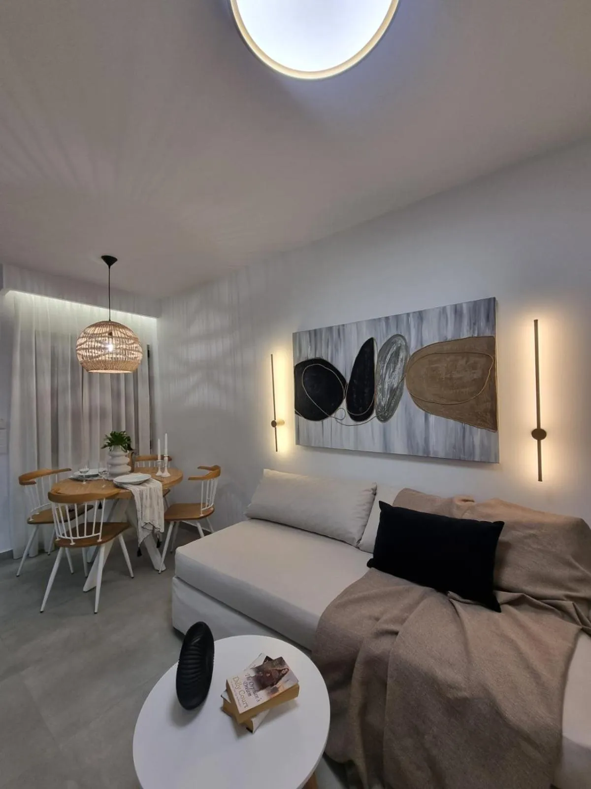 Living room, Bed in Hotel Andreas - Agistri (Skala)