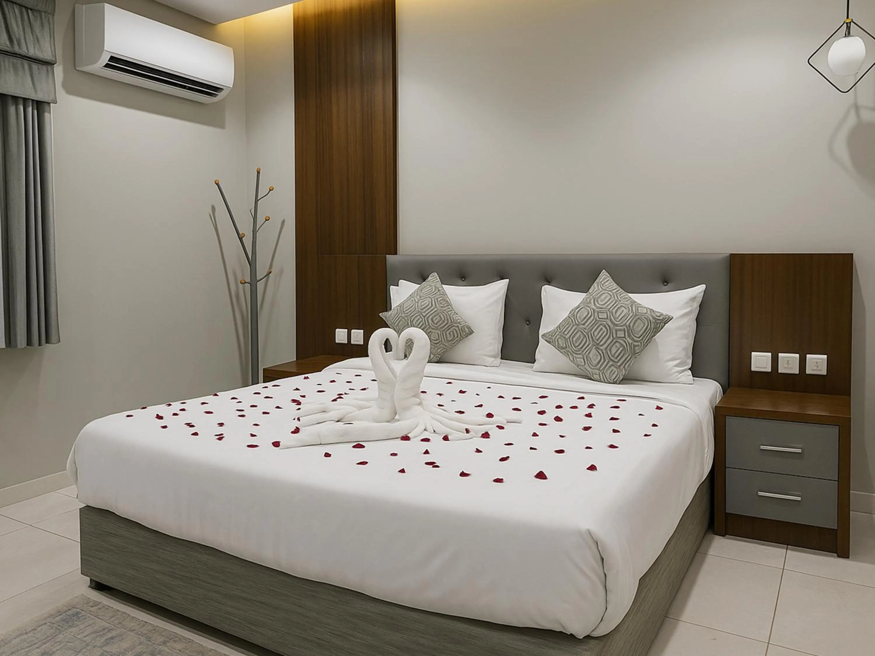 Bed in Al Alamein Suites