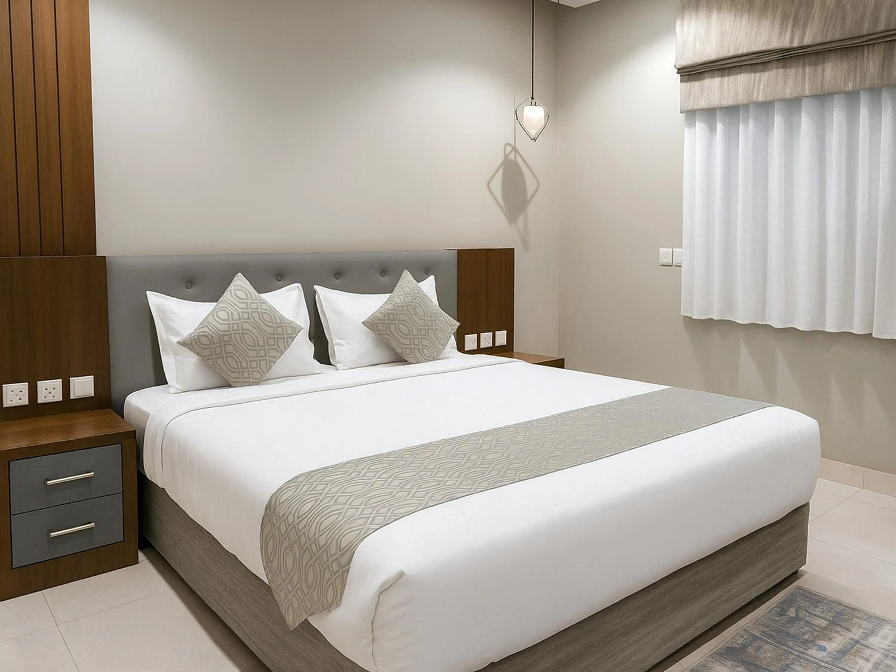 Bed in Al Alamein Suites