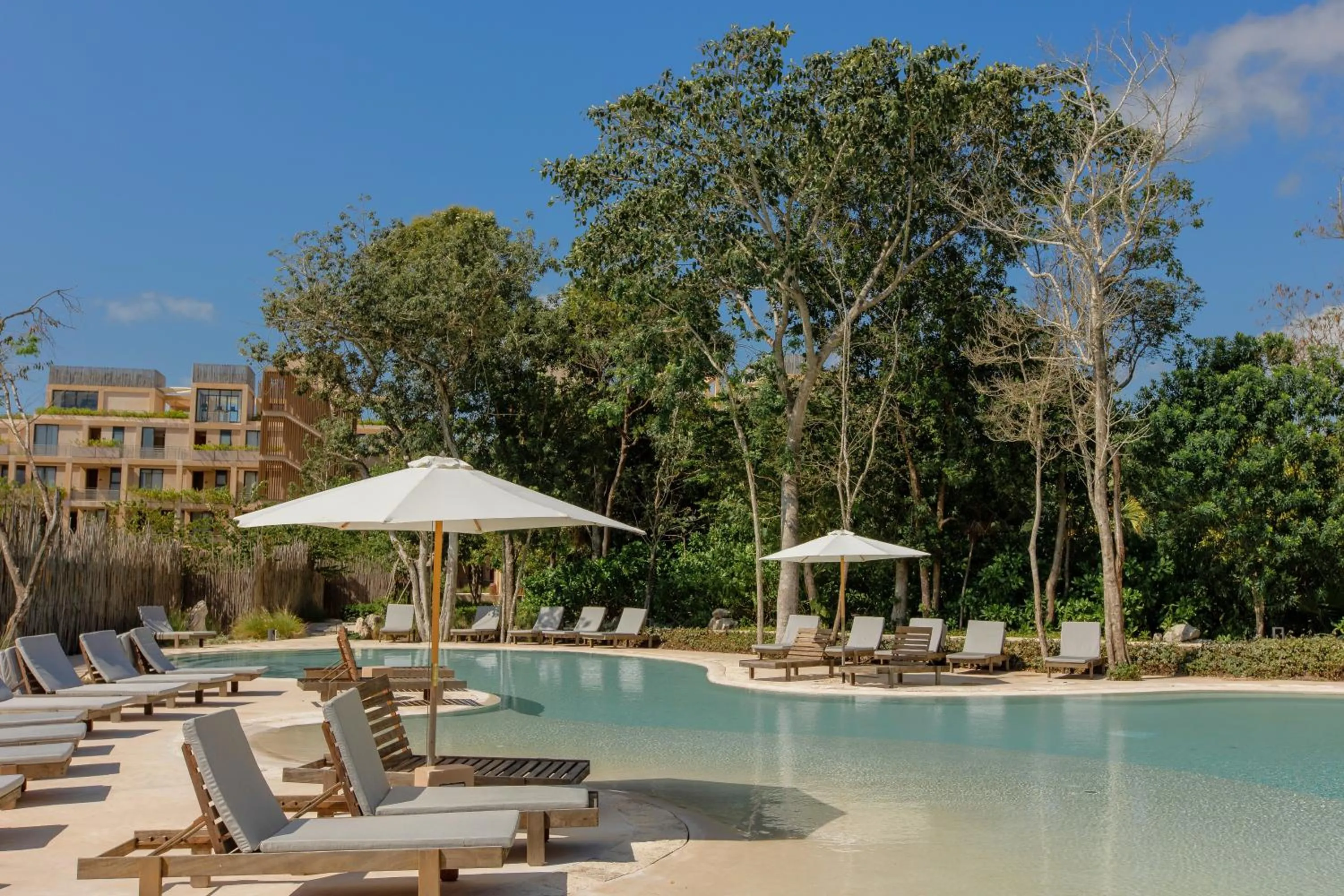 Swimming pool in Lumina at The Village Luxury Residences in Corasol