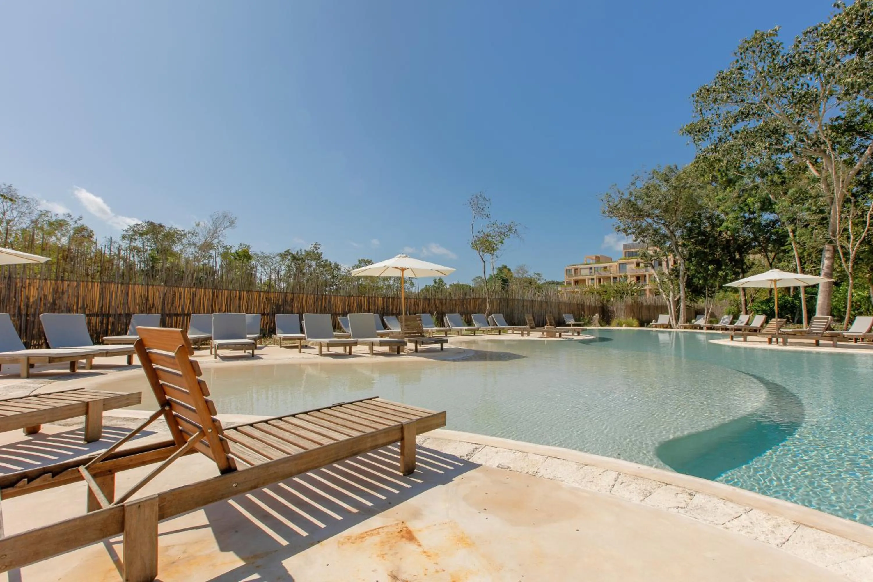 Swimming pool in Lumina at The Village Luxury Residences in Corasol