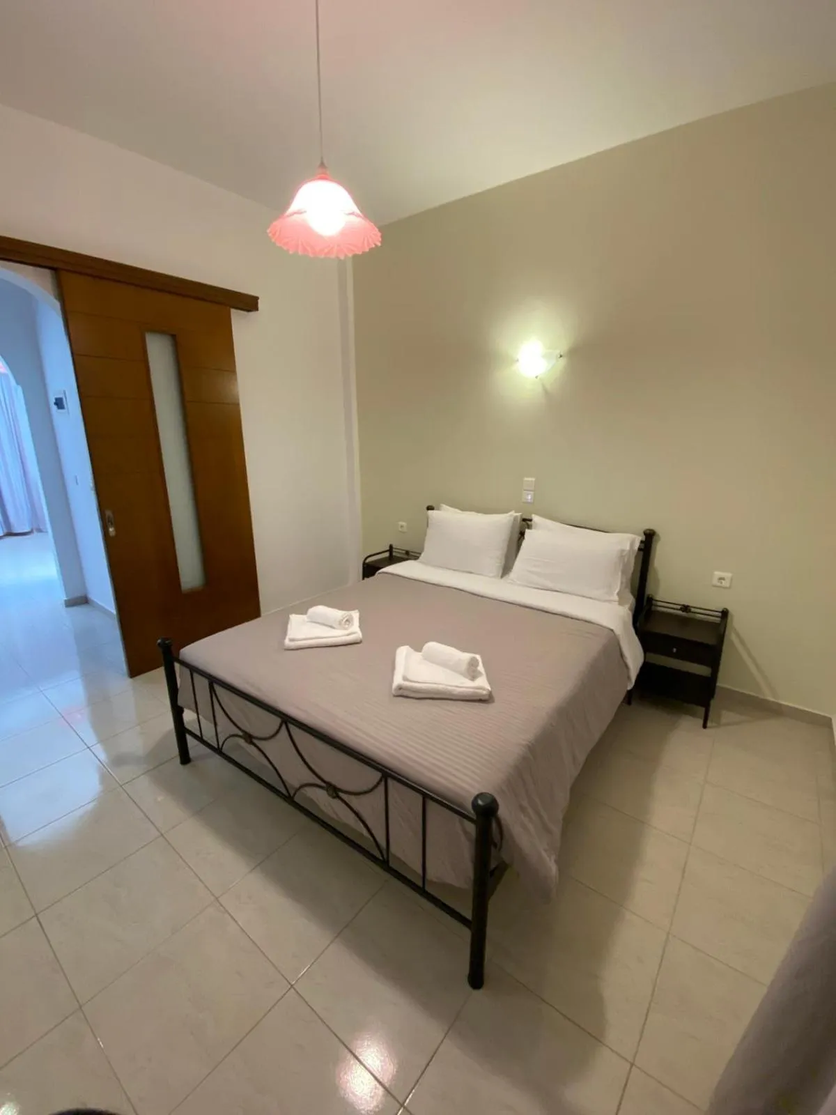 Bedroom, Bed in Villa Voula