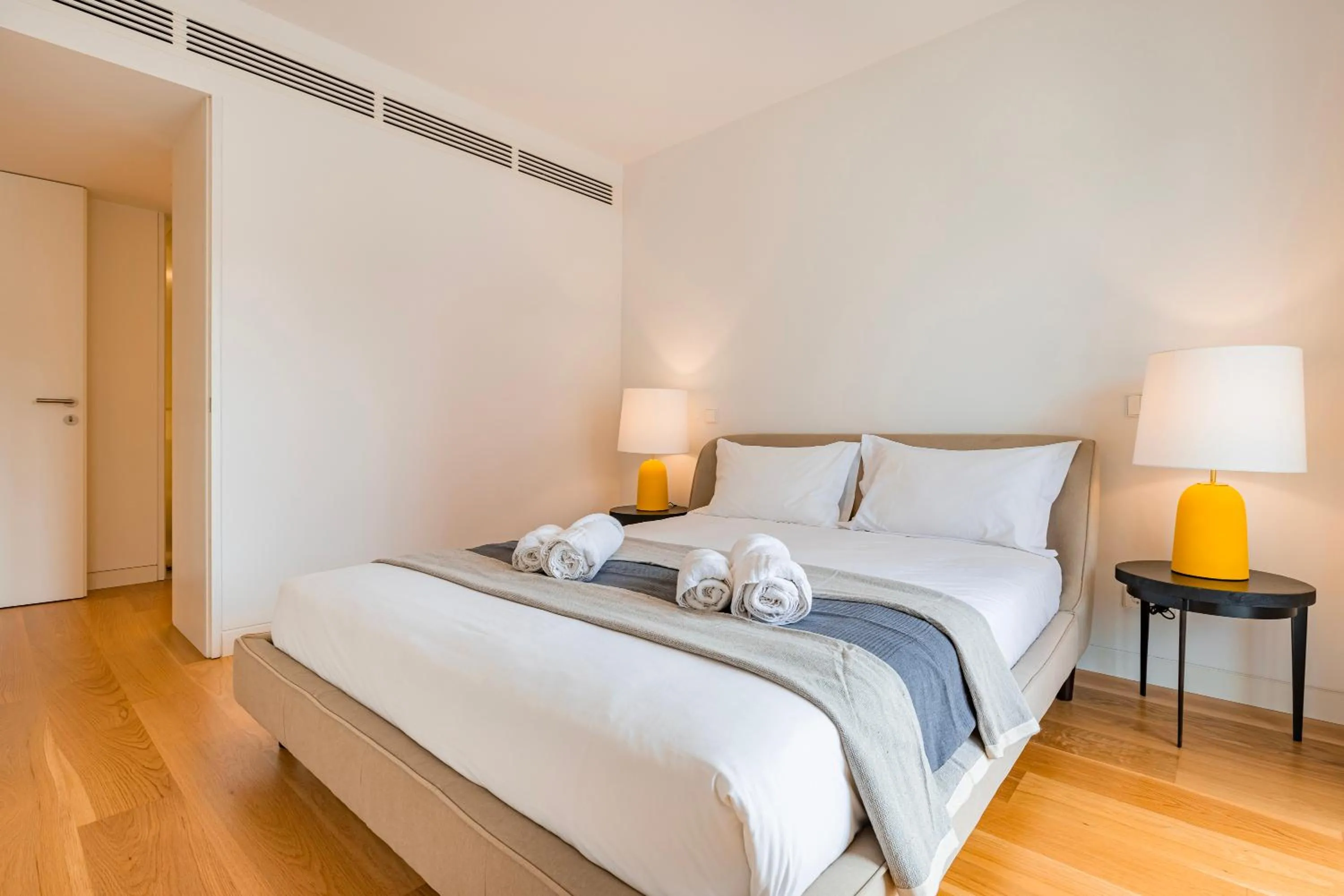 Bed in Unique Belém 1BDR Apartment by LovelyStay