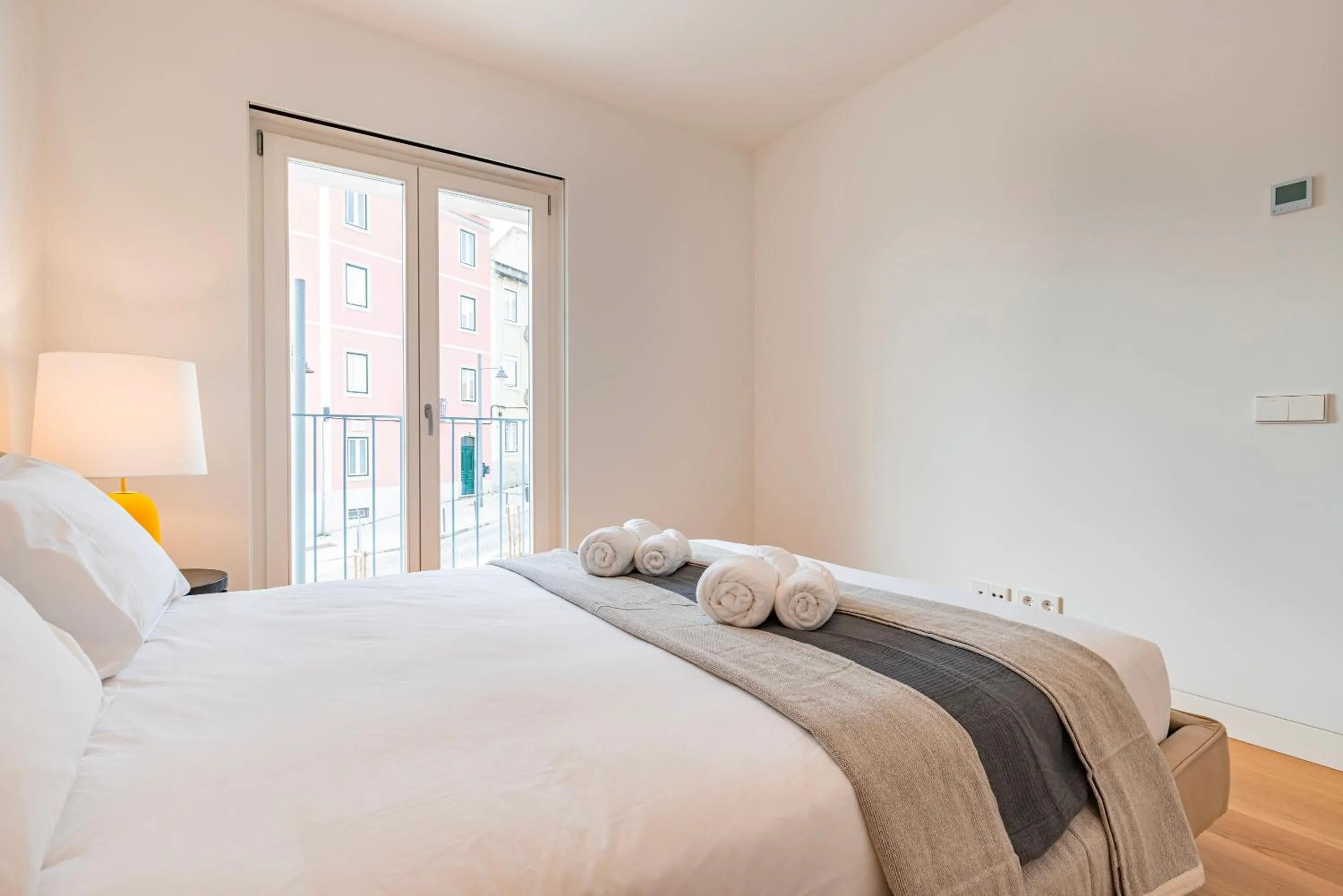 Bed in Unique Belém 1BDR Apartment by LovelyStay