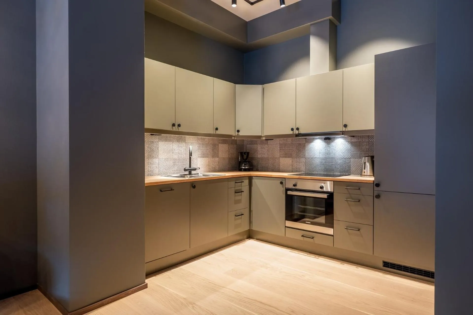 Kitchen or kitchenette in Riddergaarden Leiligheter